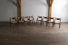 Hans J. Wegner CH29 Sawbuck dining chairs for Carl Hansen & Son 1952