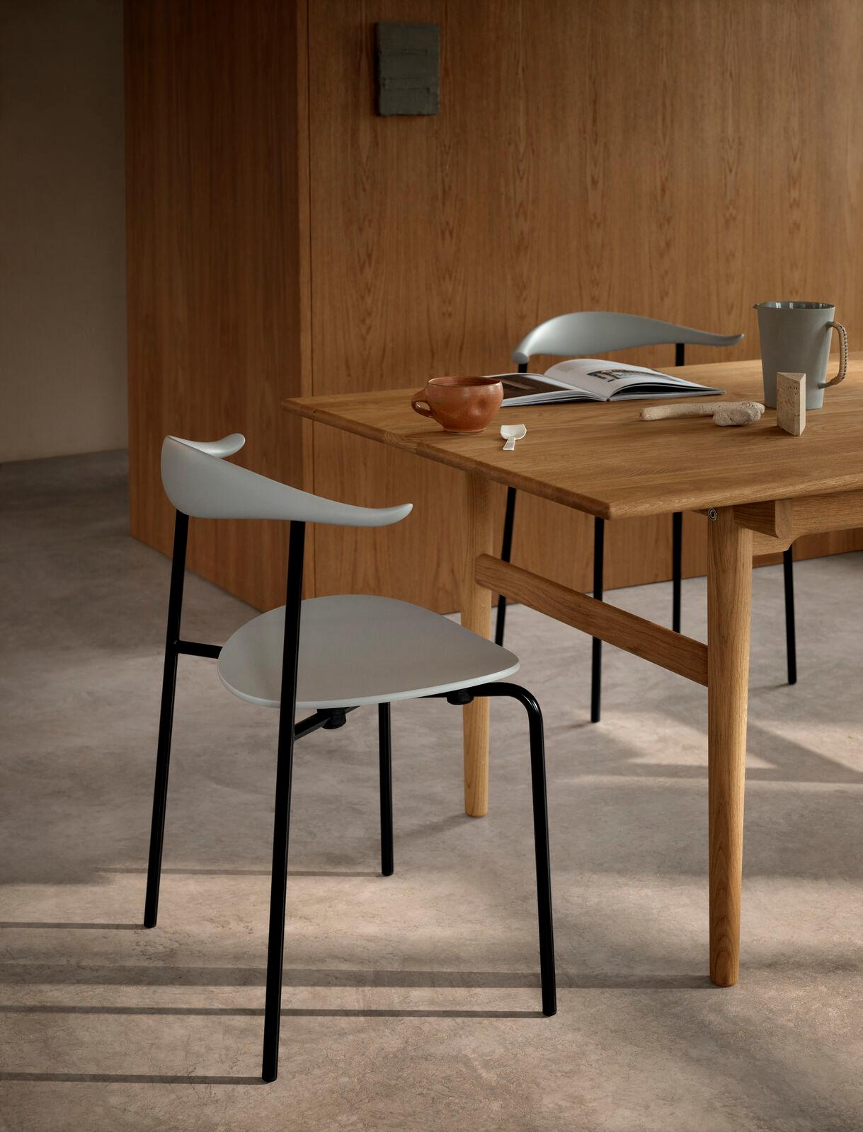 Danois Hans J. Wegner CH327 Table de salle à manger 190 x 95 cm Oak Oak Oil pour Hansen en vente