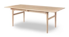 Hans J. Wegner CH327 Dining Table 190 x 95 cm Oak White Oil for Carl Hansen