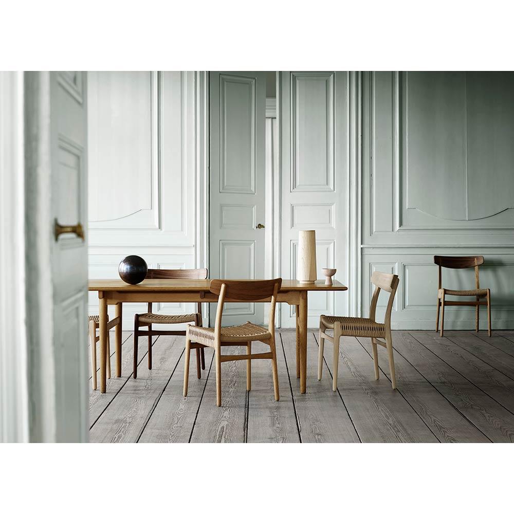 Hans J. Wegner CH327 Esstisch 190 x 95 cm Eiche Weiß Öl für Carl Hansen im Zustand „Neu“ im Angebot in New York, NY