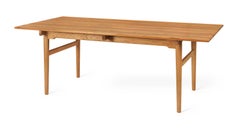Hans J. Wegner CH327 Dining Table 190 x 95 cm Teak/Oak Oil for Carl Hansen