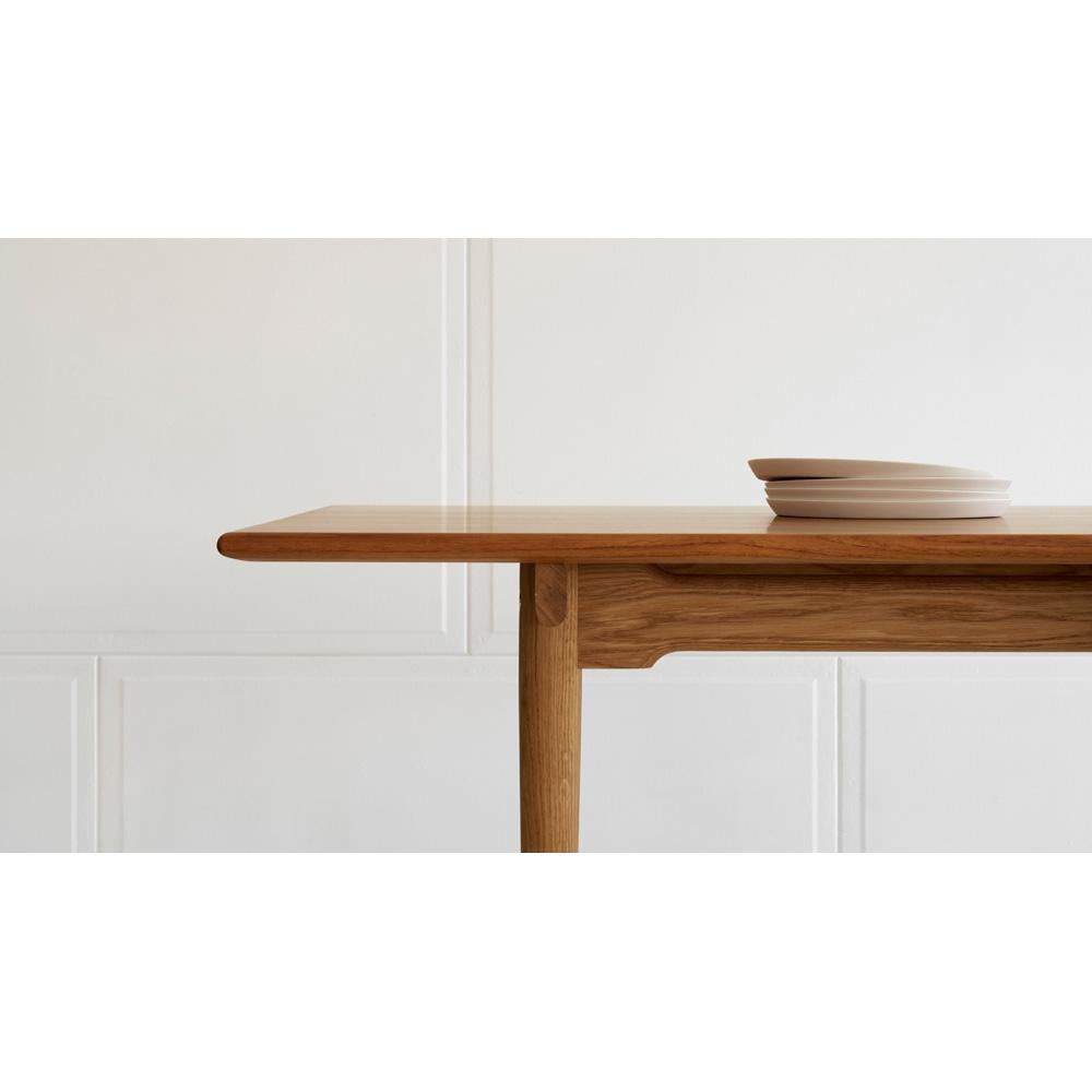 Huilé Hans J. Wegner CH327 Table de salle à manger 190 x 95 cm Teck/Oak Oil for Carl Hansen en vente