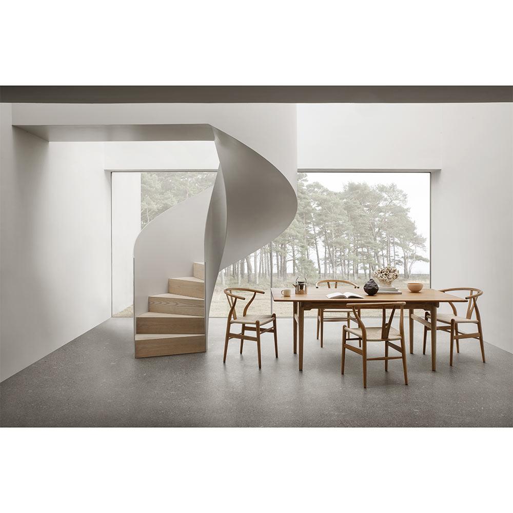 Hans J. Wegner CH327 Table de salle à manger 190 x 95 cm Teck/Oak Oil for Carl Hansen en vente 1