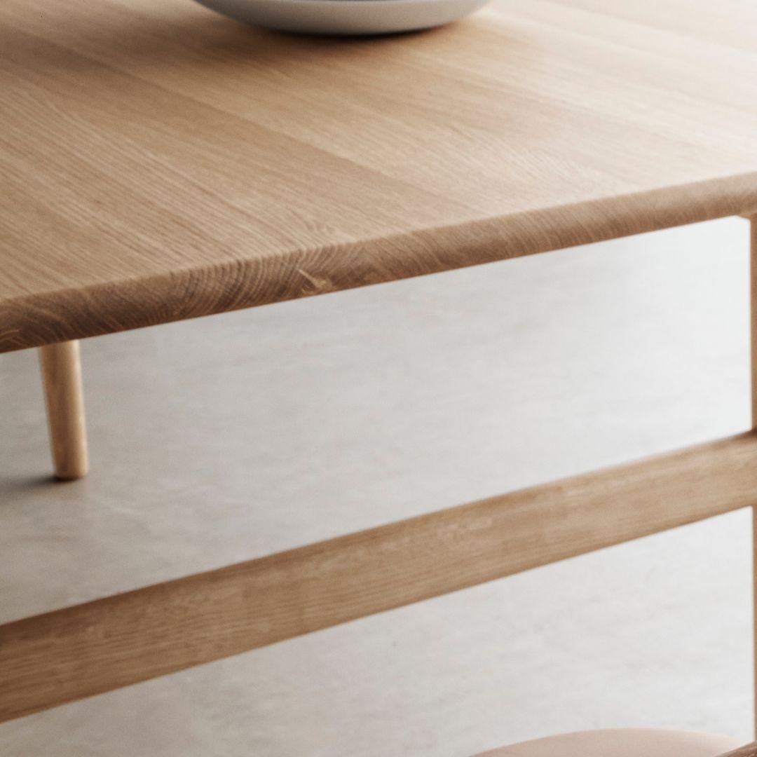 Hans J. Wegner 'CH327' Dining Table in Beech and Soap for Carl Hansen & Son For Sale 3