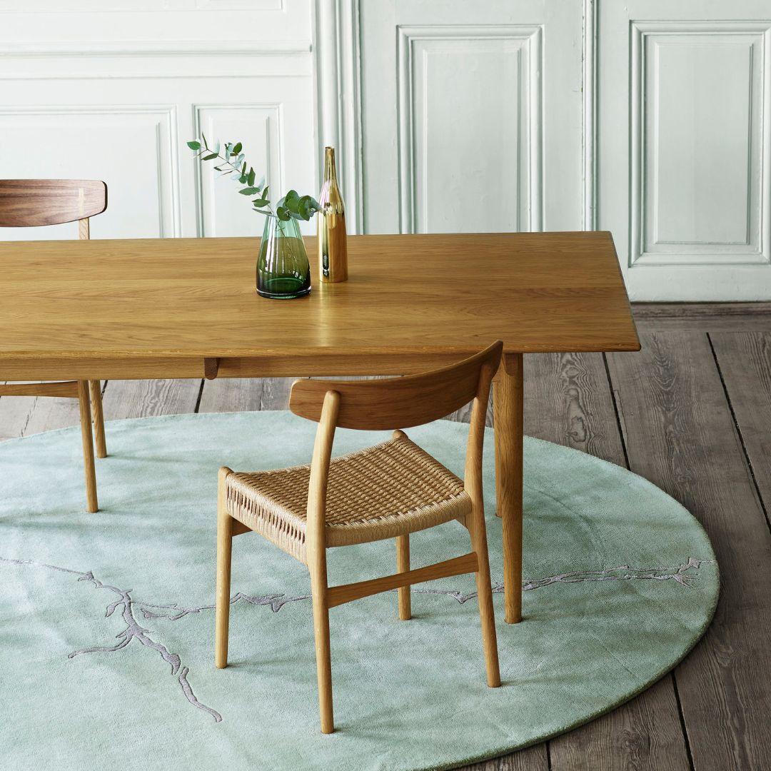 Contemporary Hans J. Wegner 'CH327' Dining Table in Beech and Soap for Carl Hansen & Son For Sale