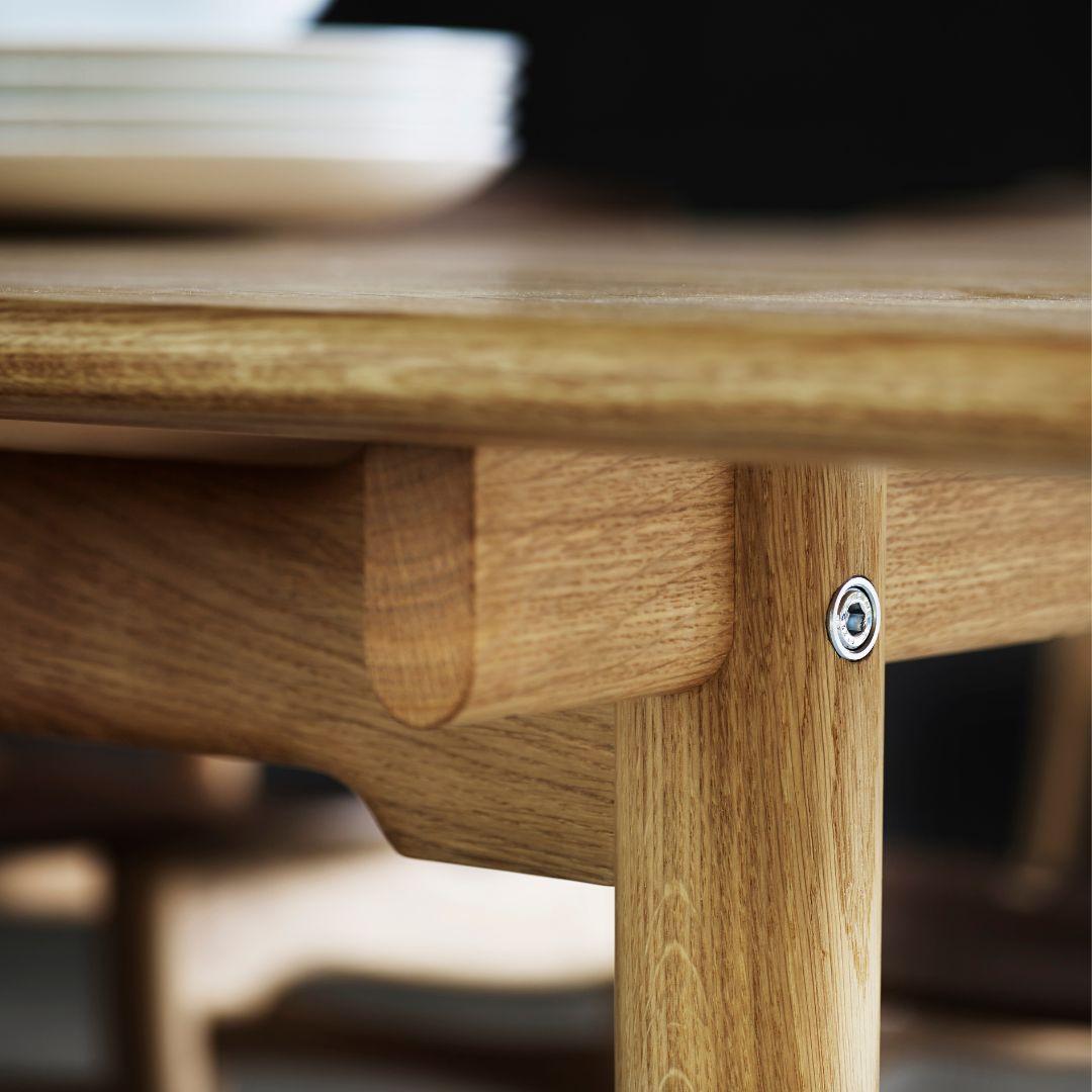 Hans J. Wegner 'CH327' Dining Table in Beech and Soap for Carl Hansen & Son For Sale 1