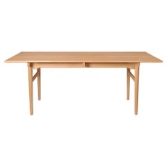 Table de salle à manger CH327 de Hans J. Wegner en hêtre et savon pour Carl Hansen & Son
