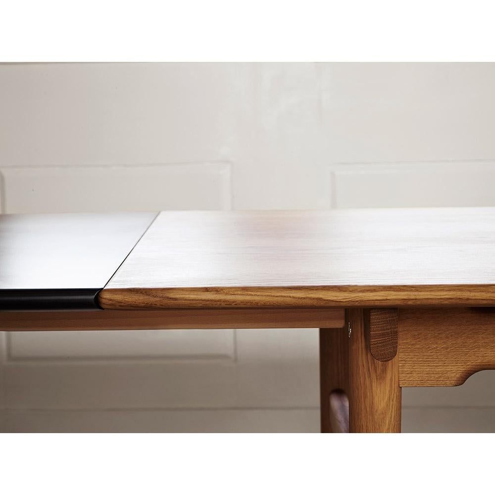 Mid-Century Modern Hans J. Wegner CH327T Insert Leaf Black for Carl Hansen For Sale