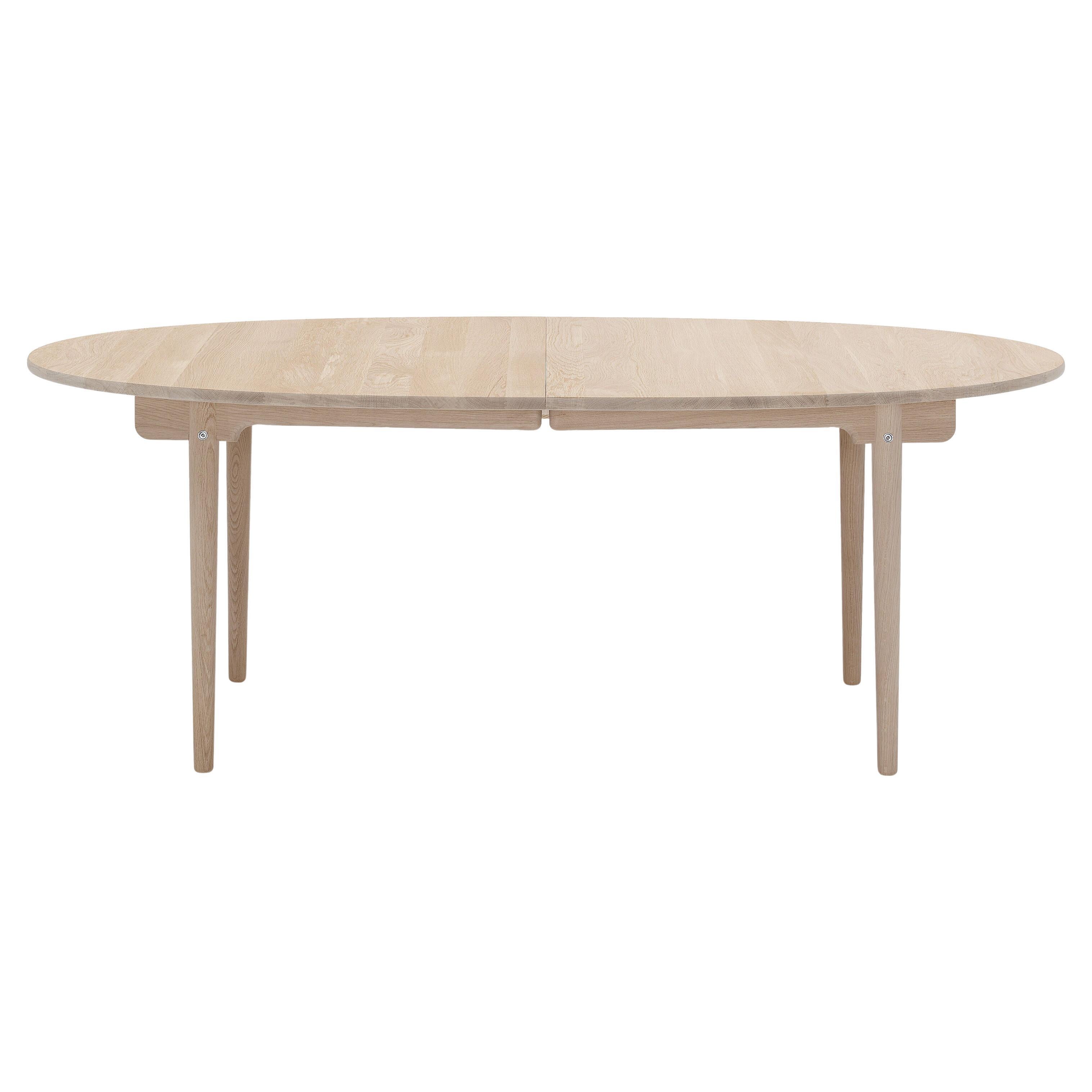 Hans J. Wegner CH338 Table de salle à manger 200 x 115 cm Oak Oak White Oil pour Carl Hansen