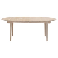 Hans J. Wegner CH338 Dining Table 200 x 115 cm Oak White Oil for Carl Hansen