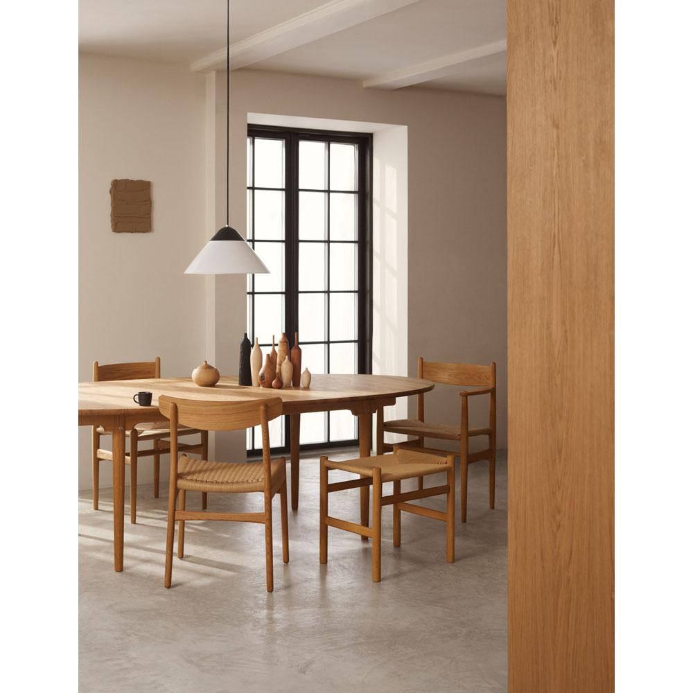 Mid-Century Modern Hans J. Wegner CH338I Insert Leaf Oak Oak Oil pour Carl Hansen en vente