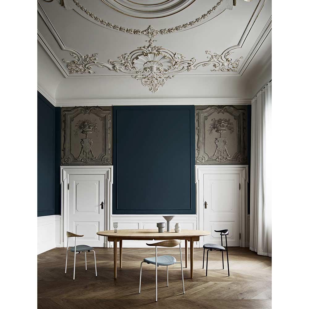 Danish Hans J. Wegner CH338I Insert Leaf Oak White Oil for Carl Hansen For Sale