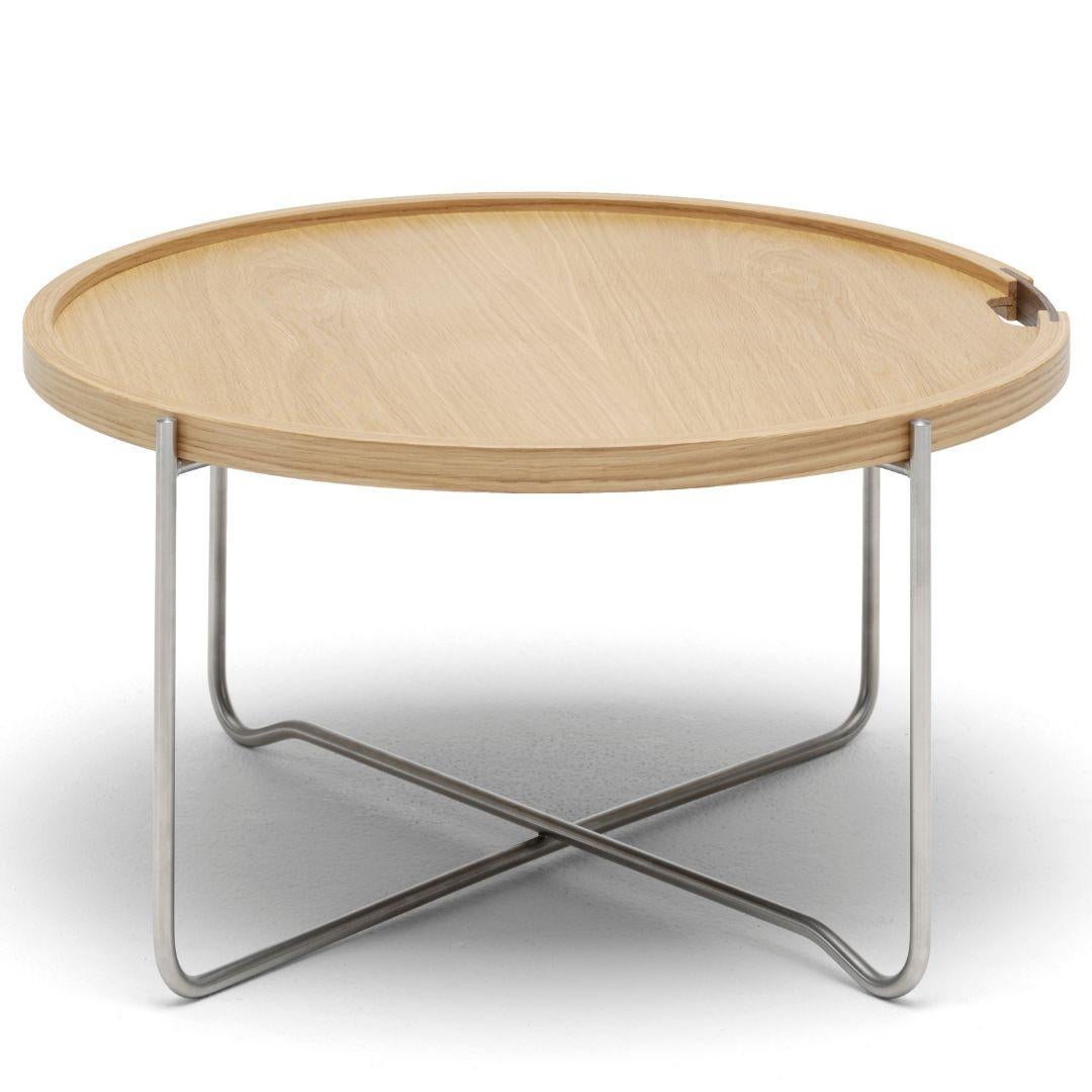 Hans J Wegner 'CH417' Tray Table in Oak, Walnut & Laminate for Carl Hansen & Son For Sale 1