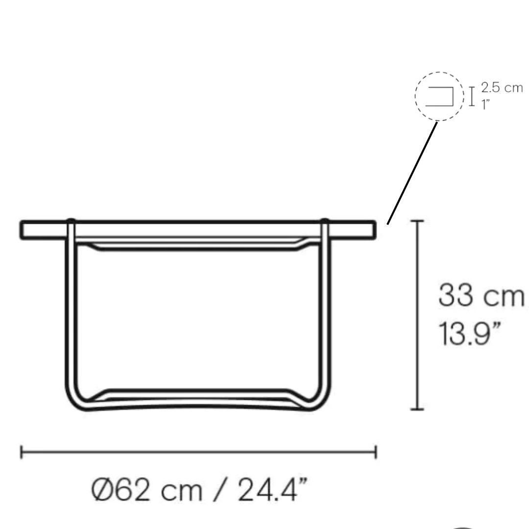 Veneer Hans J Wegner 'CH417' Tray Table in Walnut, Oak and Oil for Carl Hansen & Son For Sale