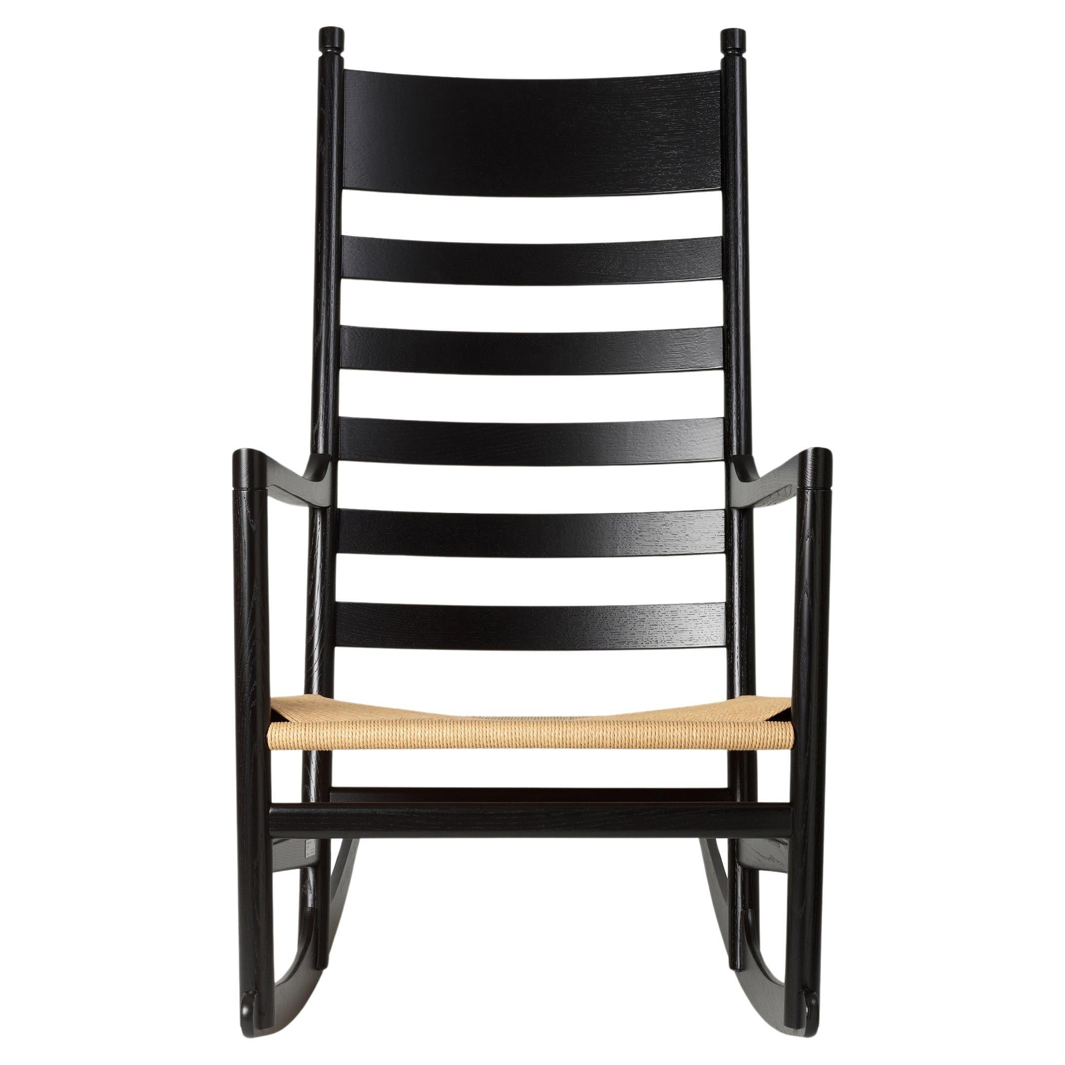 Hans J. Wegner 'CH45' Rocking Chair for Carl Hansen & Son in Black For Sale