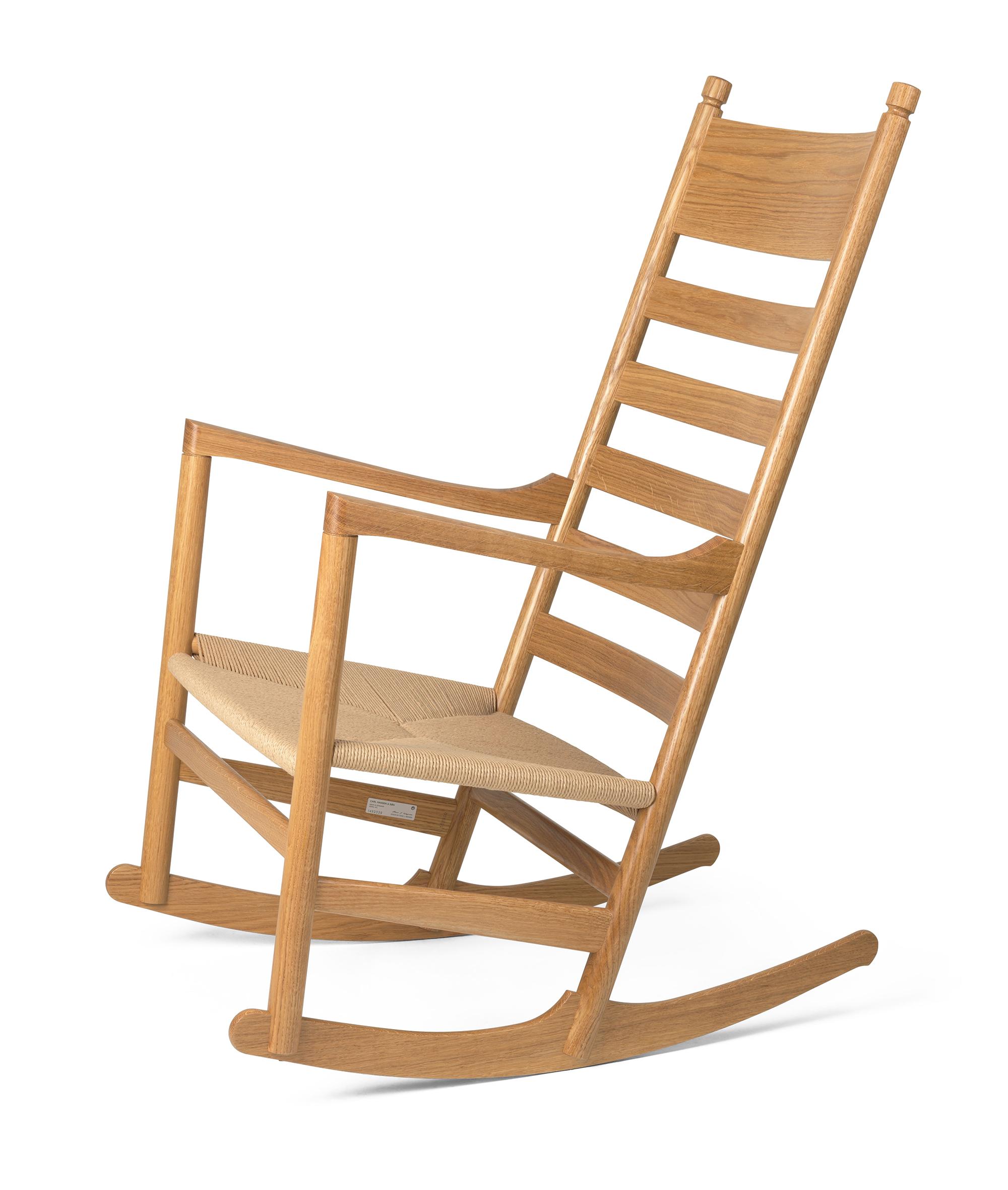 Mid-Century Modern Chaise à bascule CH45 de Hans J. Wegner pour Carl Hansen & Son en laque de chêne en vente