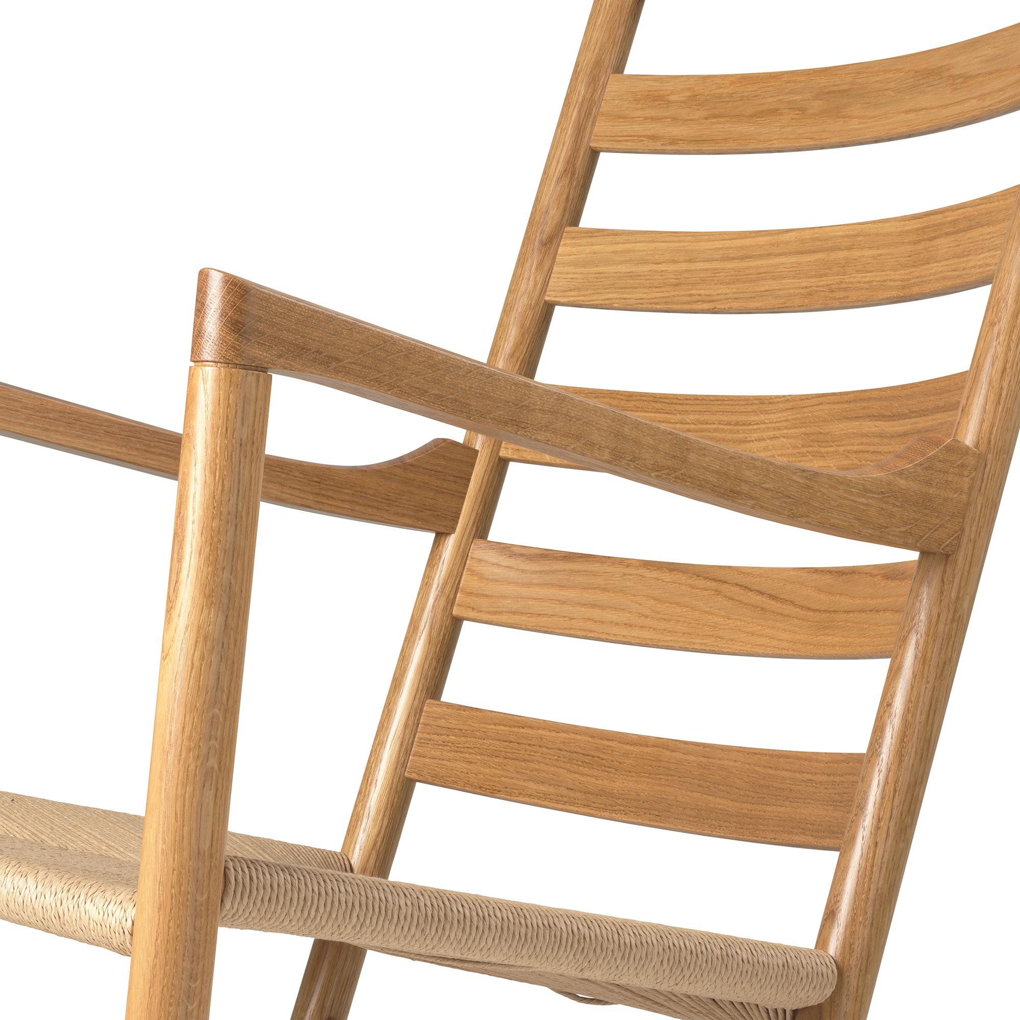 Mid-Century Modern Hans J. Wegner 'CH45' Rocking Chair for Carl Hansen & Son in Oak Lacquer For Sale