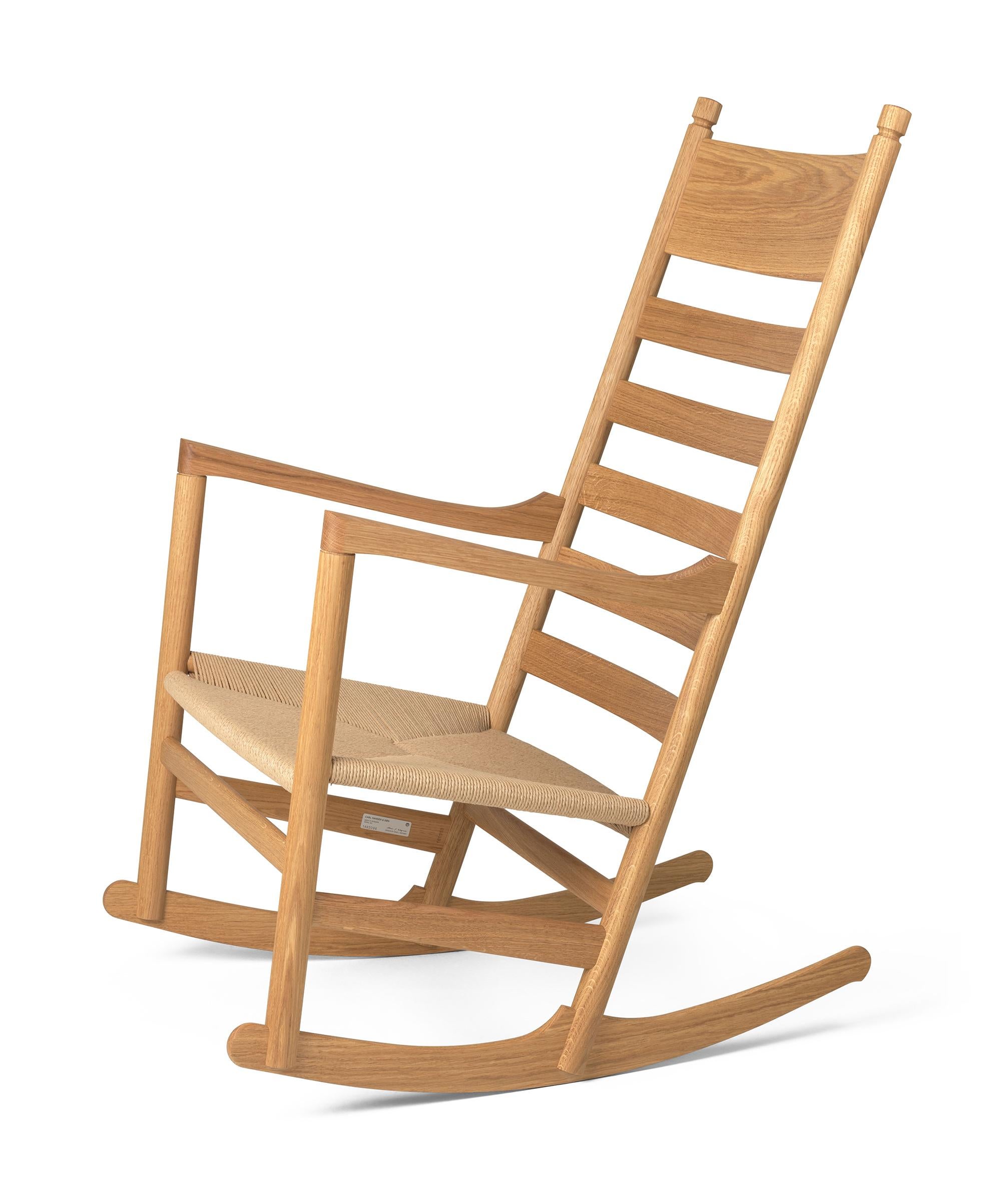 Mid-Century Modern Hans J. Wegner 'CH45' Rocking Chair for Carl Hansen & Son in Oak Oil For Sale
