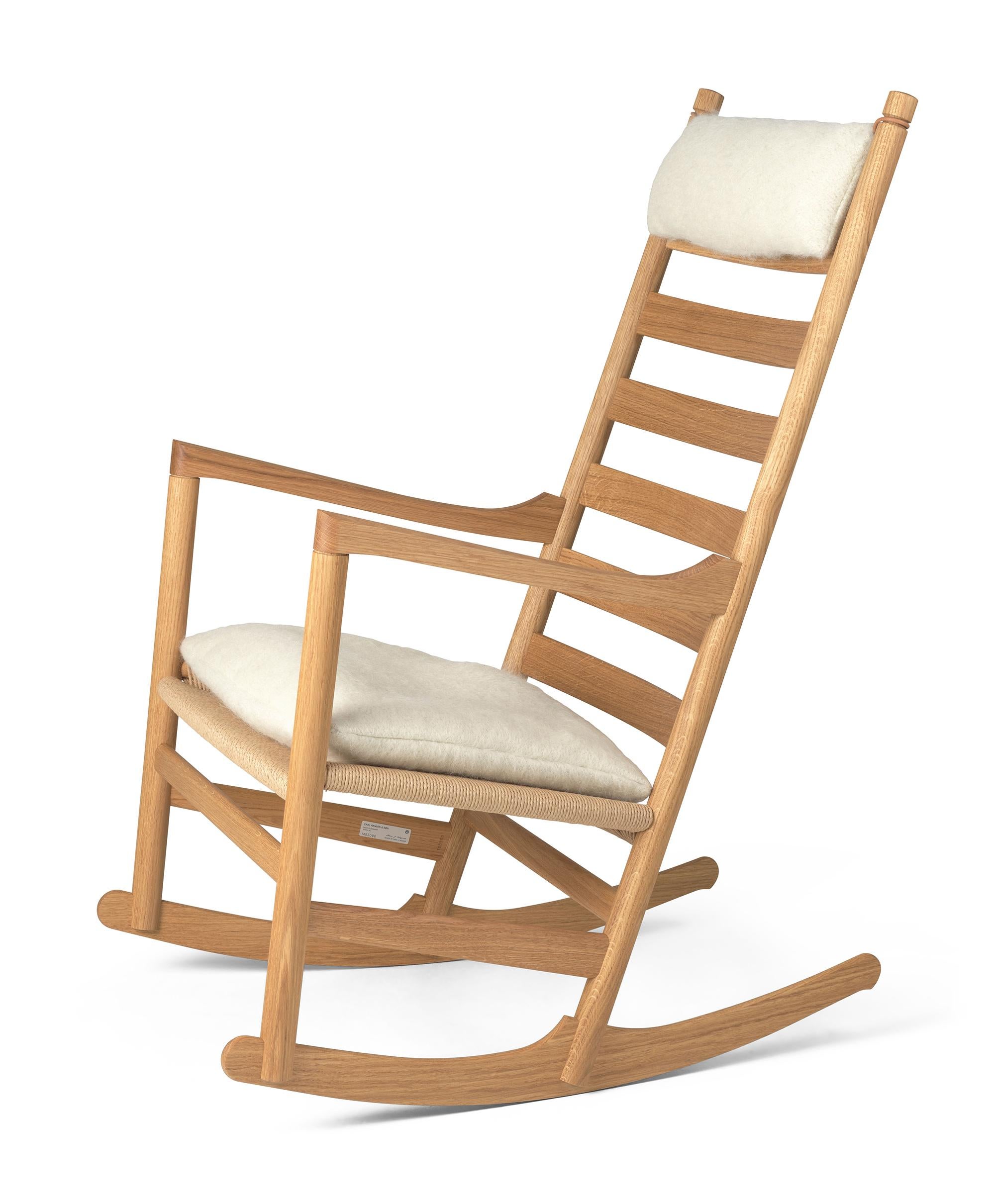 Danish Hans J. Wegner 'CH45' Rocking Chair for Carl Hansen & Son in Oak Oil For Sale