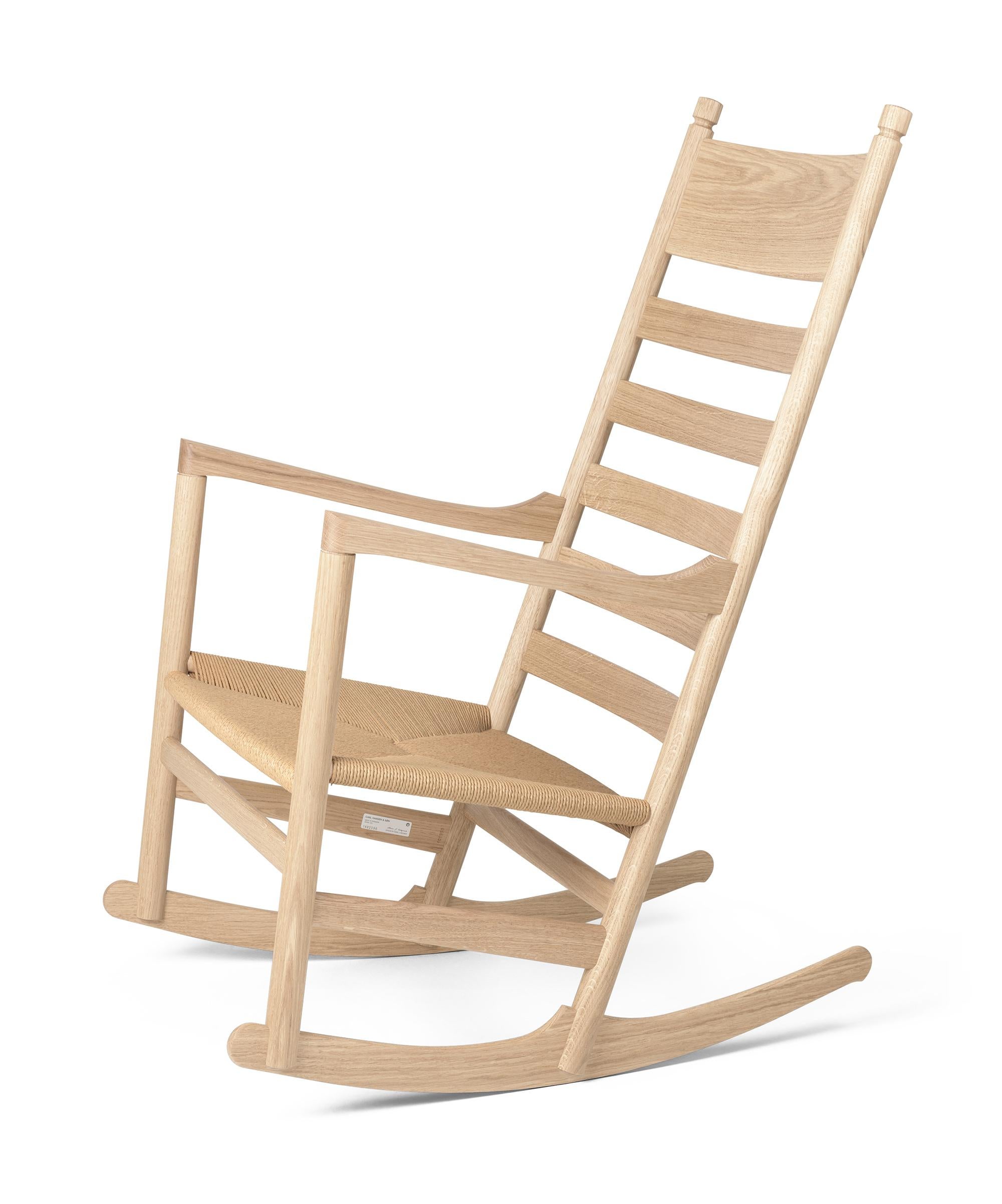 Danish Hans J. Wegner 'CH45' Rocking Chair for Carl Hansen & Son in Oak Soap For Sale