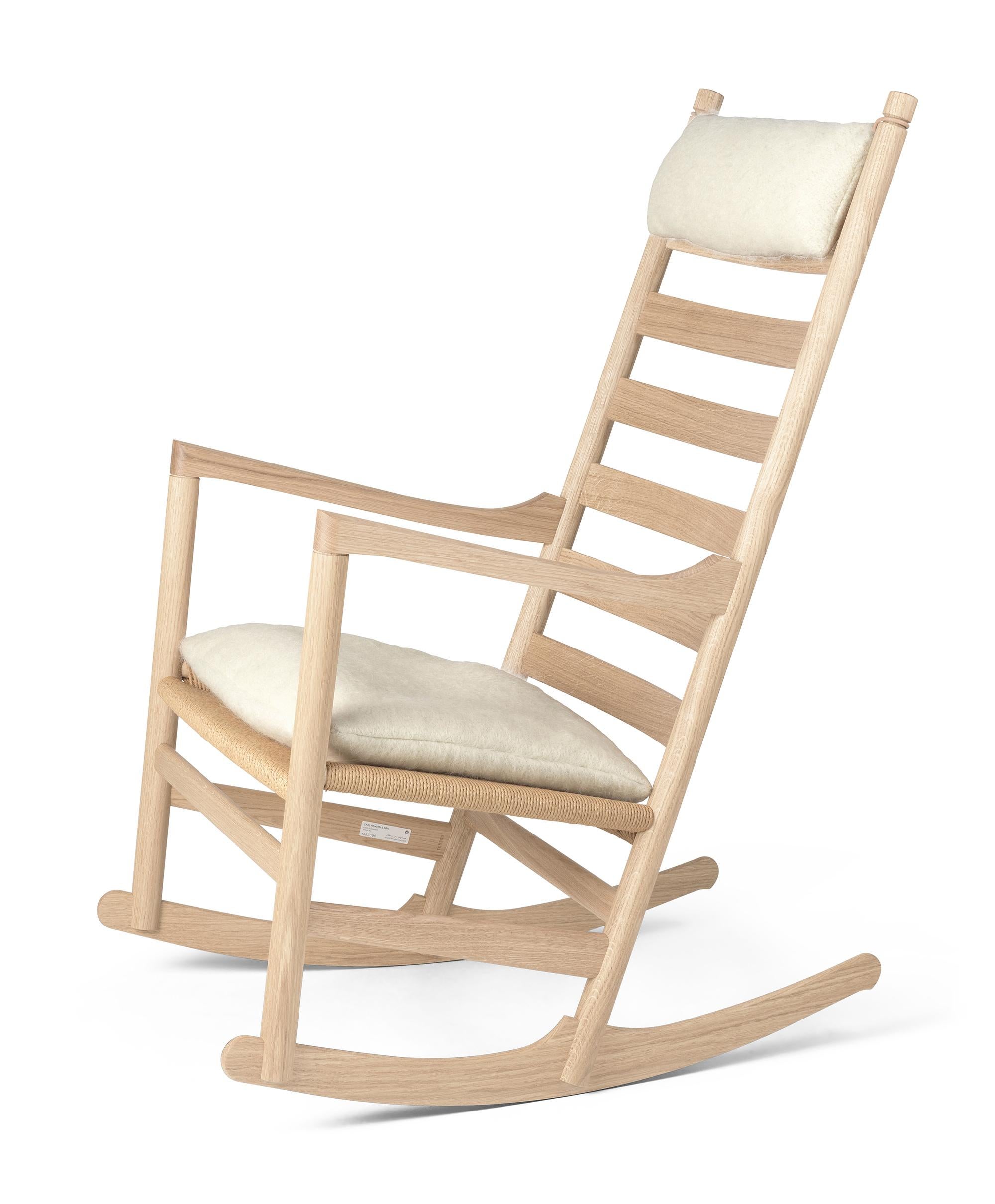 Hans J. Wegner 'CH45' Rocking Chair for Carl Hansen & Son in Oak Soap For Sale 2