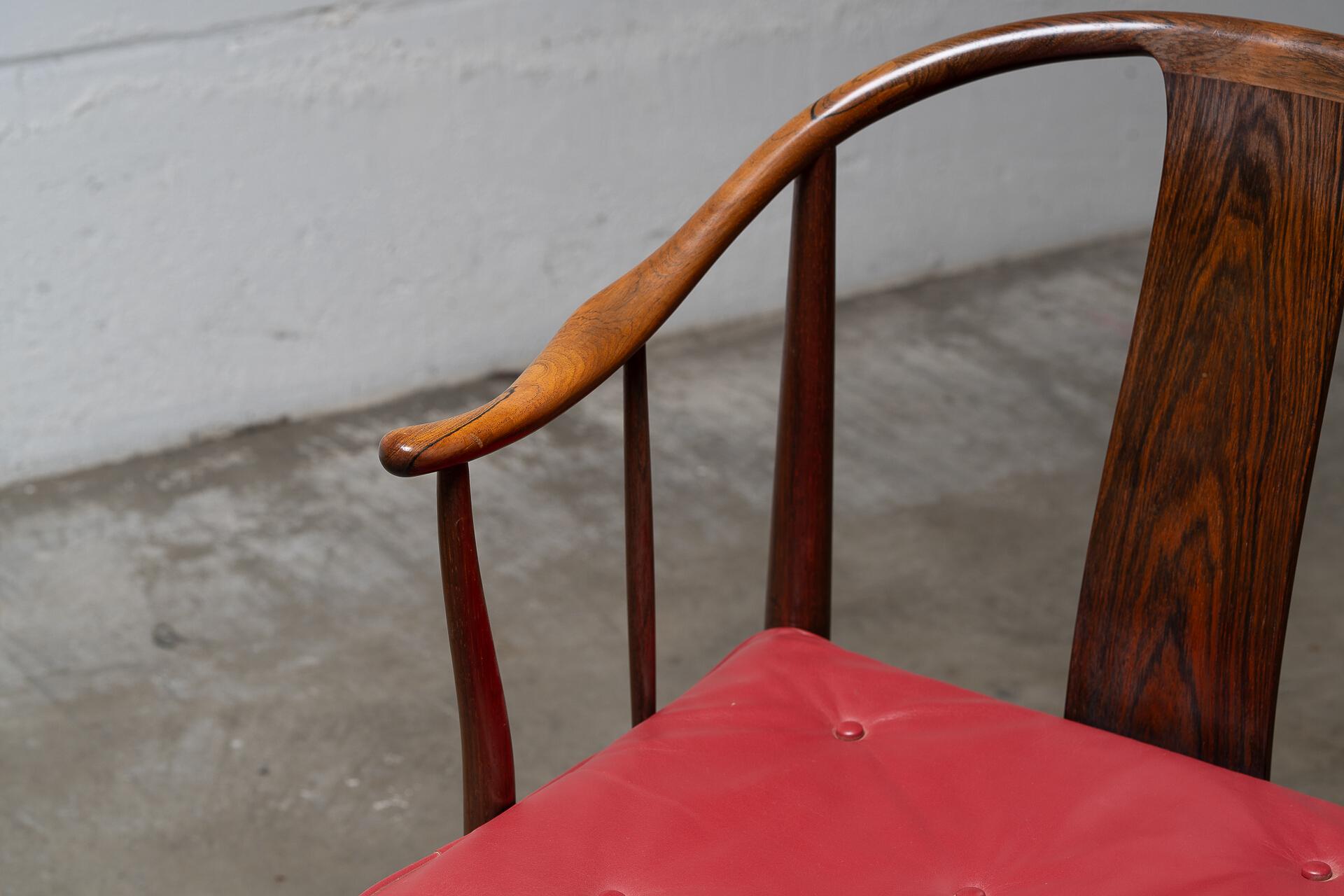 Hans J. Wegner “China” Chair in Brazilian Rosewood for Fritz Hansen For Sale 10