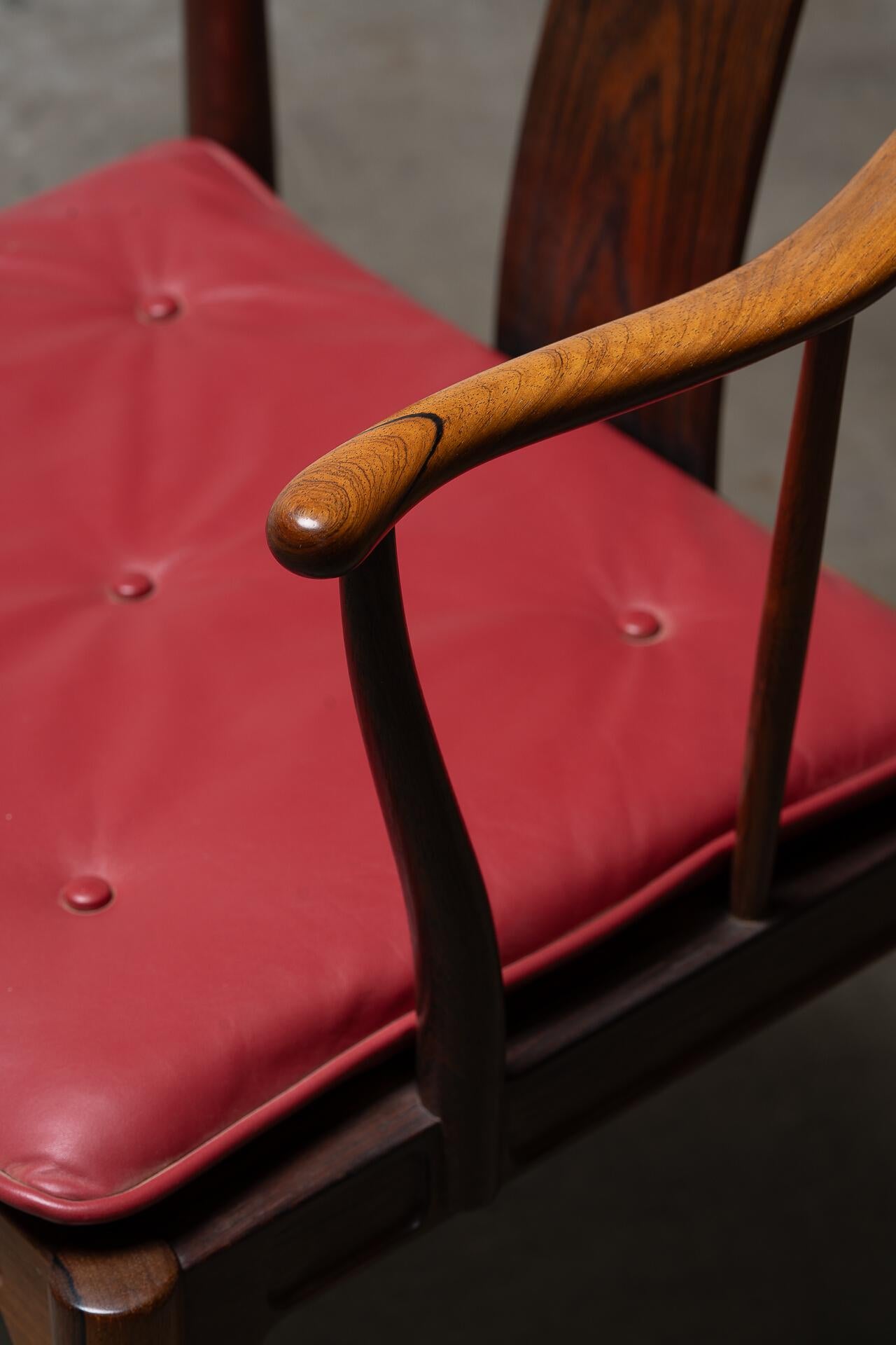 Hans J. Wegner “China” Chair in Brazilian Rosewood for Fritz Hansen For Sale 13