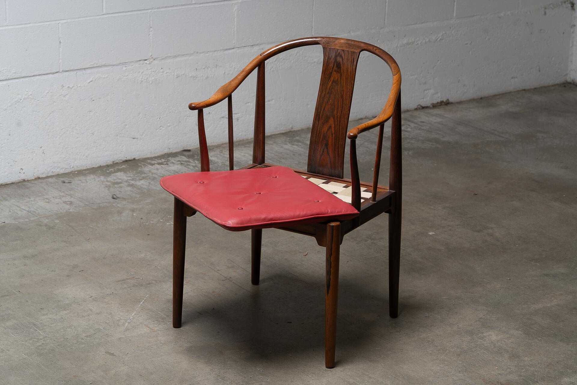 Hans J. Wegner “China” Chair in Brazilian Rosewood for Fritz Hansen For Sale 15
