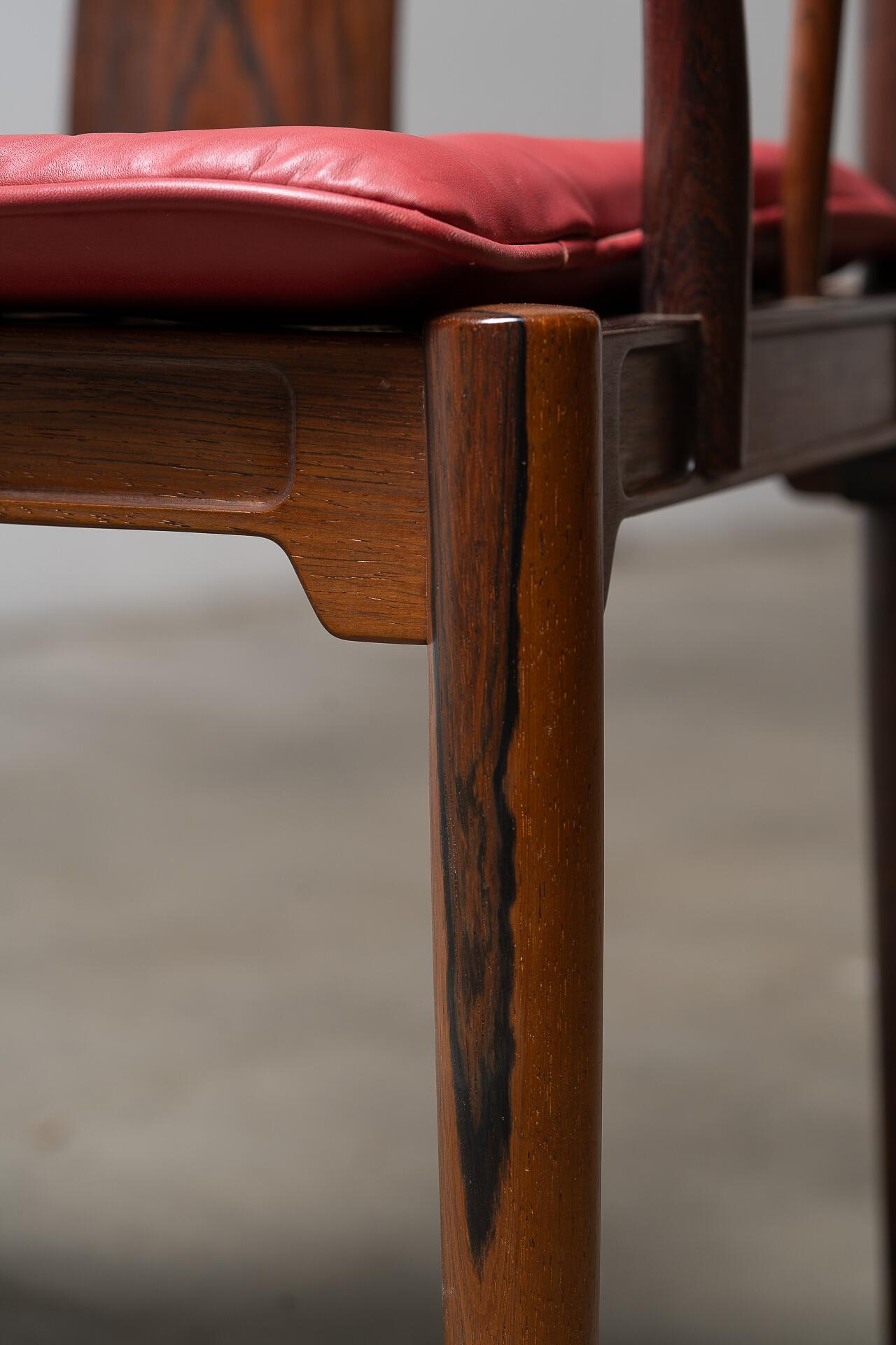 Mid-Century Modern Hans J. Wegner “China” Chair in Brazilian Rosewood for Fritz Hansen For Sale