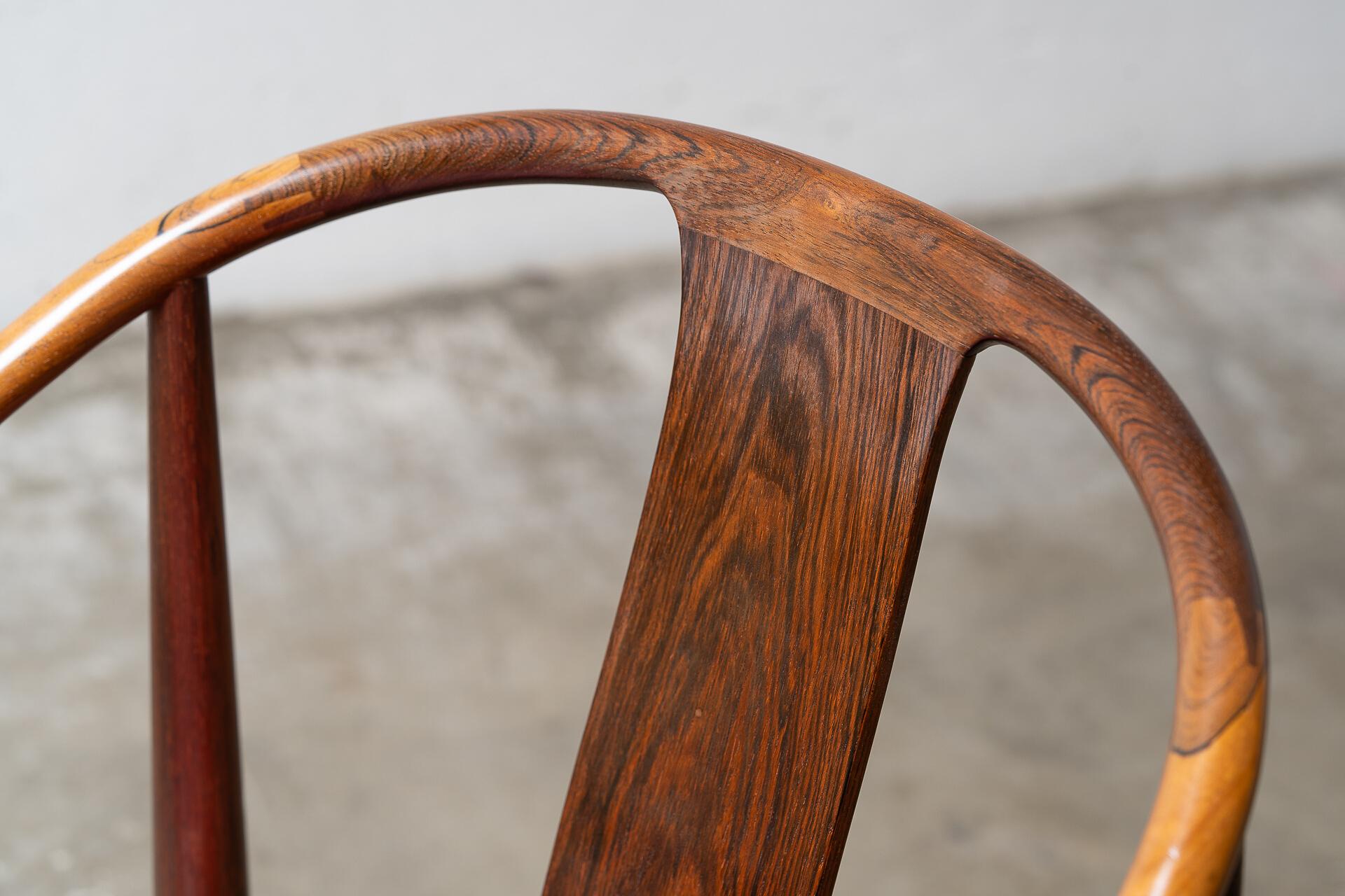 Hans J. Wegner “China” Chair in Brazilian Rosewood for Fritz Hansen For Sale 3