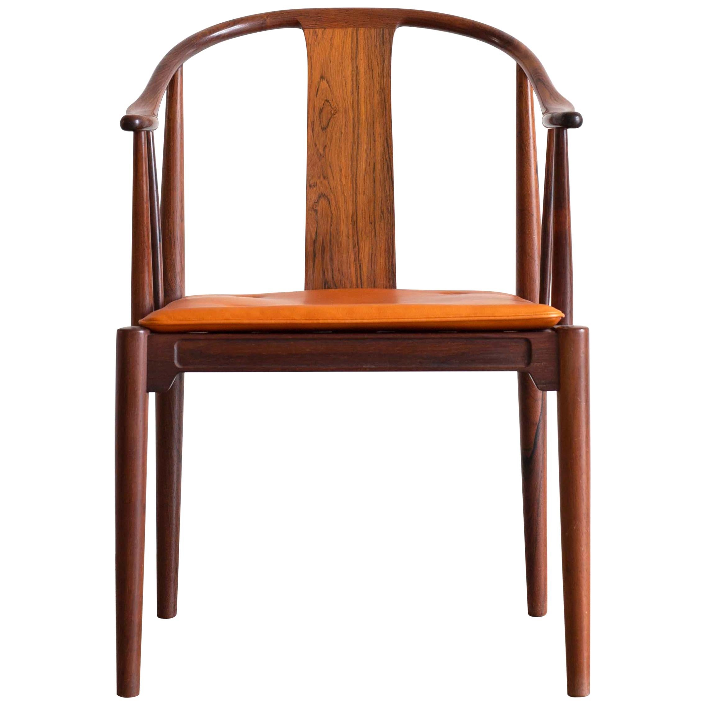 Silla China de Hans J. Wegner en palisandro para Fritz Hansen, 1944