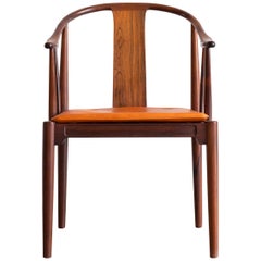 Vintage Hans J. Wegner China Chair in Rosewood for Fritz Hansen, 1944