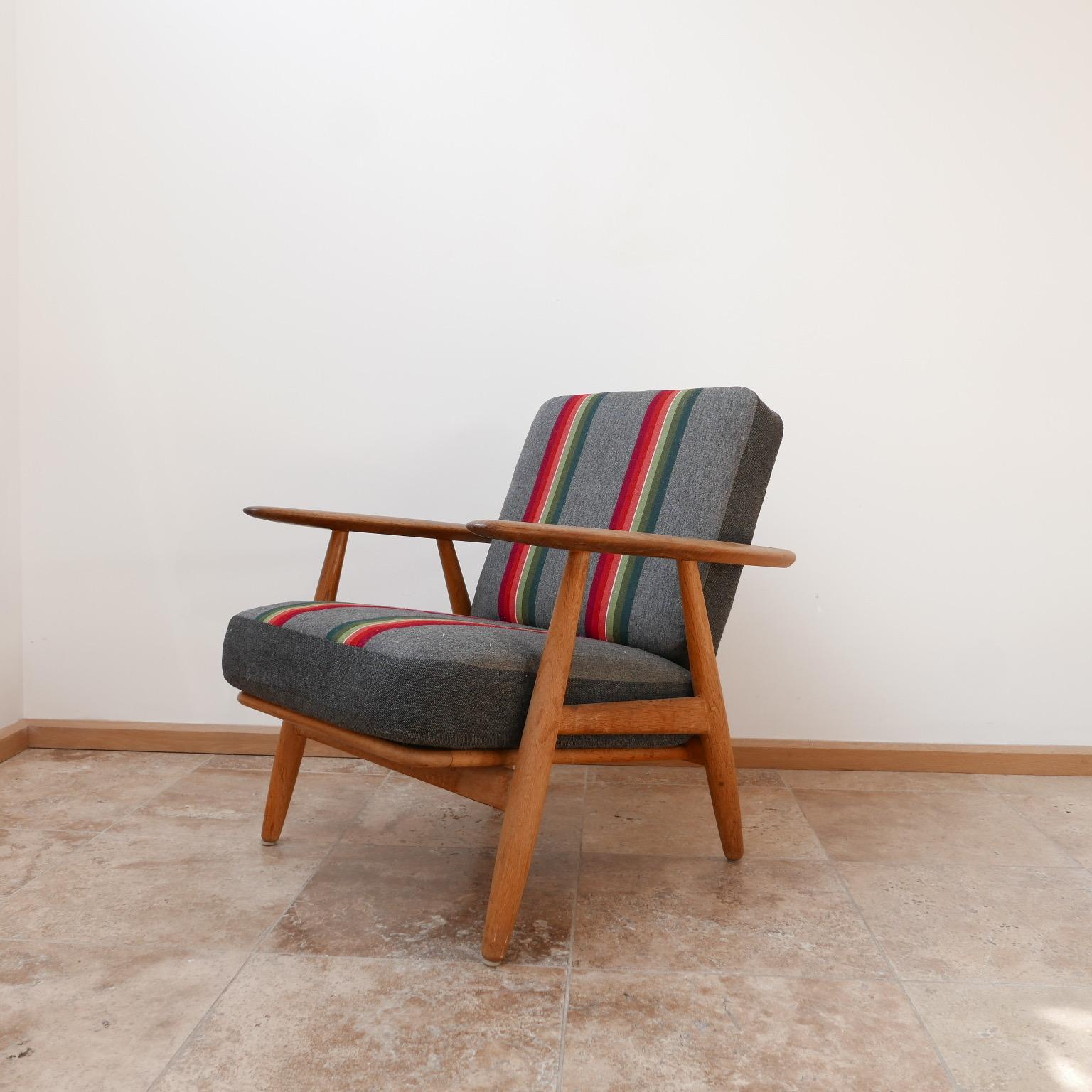 Mid-20th Century Hans J Wegner 'Cigar' GE-240 Armchair for GETAMA