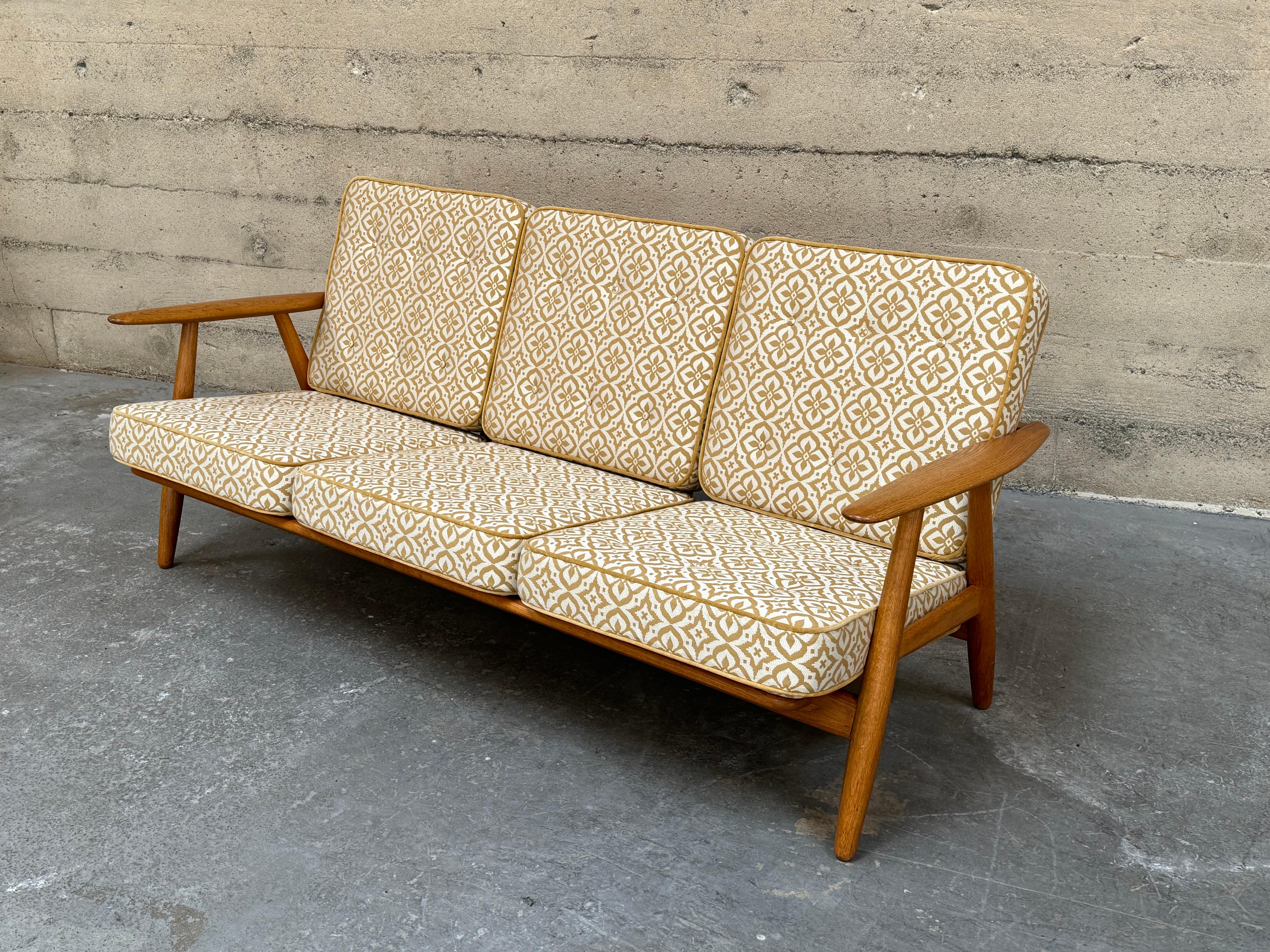 Danish Hans J. Wegner “Cigar Sofa” GE 240 For Sale