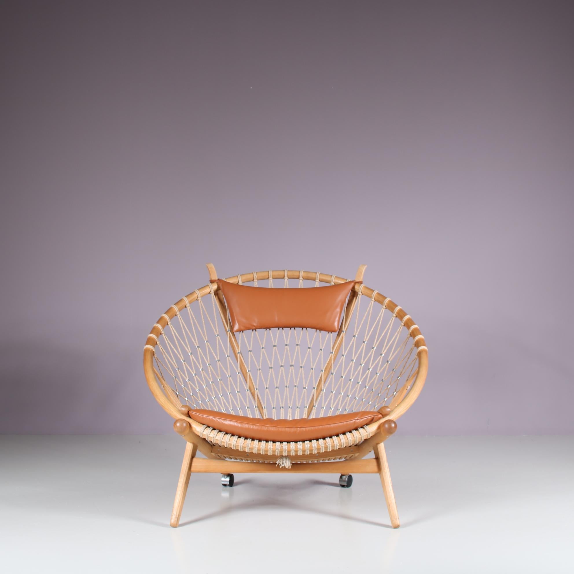 Mid-Century Modern Hans J. Wegner Circle Chair pour PP Mobler au Danemark, 1980 en vente