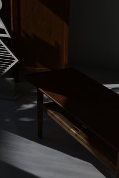Hans J. Wegner Coffee Table "At-10" in Teak, Oak and Cane, Andreas Tuck, 1950s