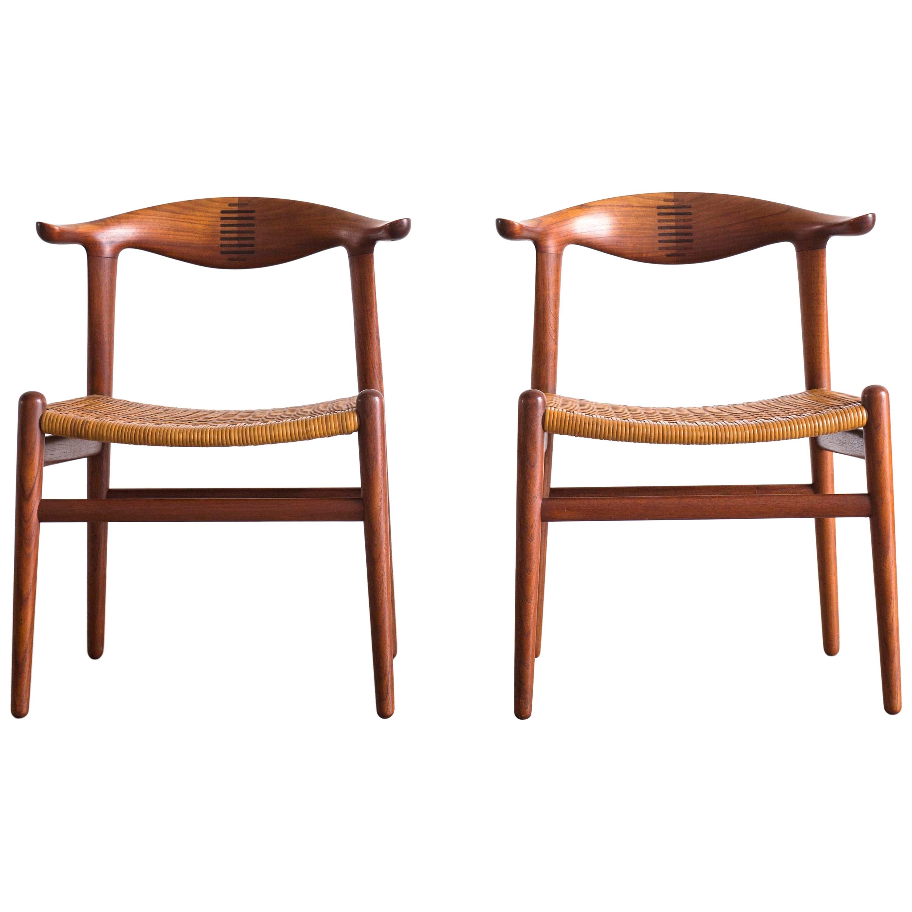 Hans J. Wegner Cow Horn Chairs for Johannes Hansen