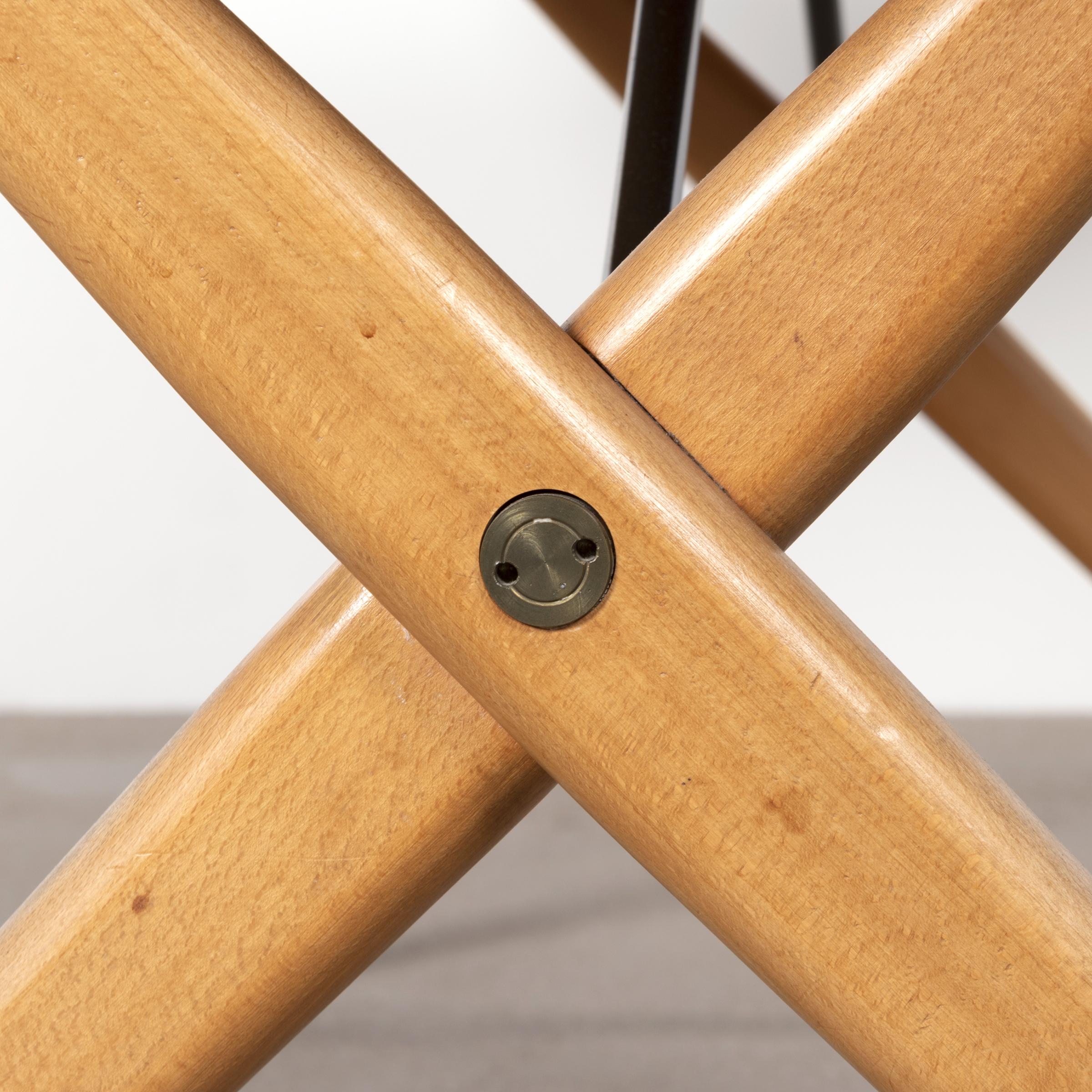 Hans J. Wegner cross-leg table AT303 for Andreas Tuck, Denmark, 1966 11