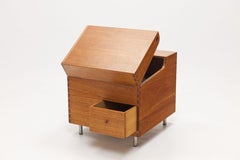 Hans J. Wegner Cubic Bar Cabinet Table by Andreas Tuck, 1956