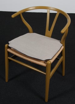 Hans J. Wegner Cushion for Wishbone Chair CH24, Canvas & Leather