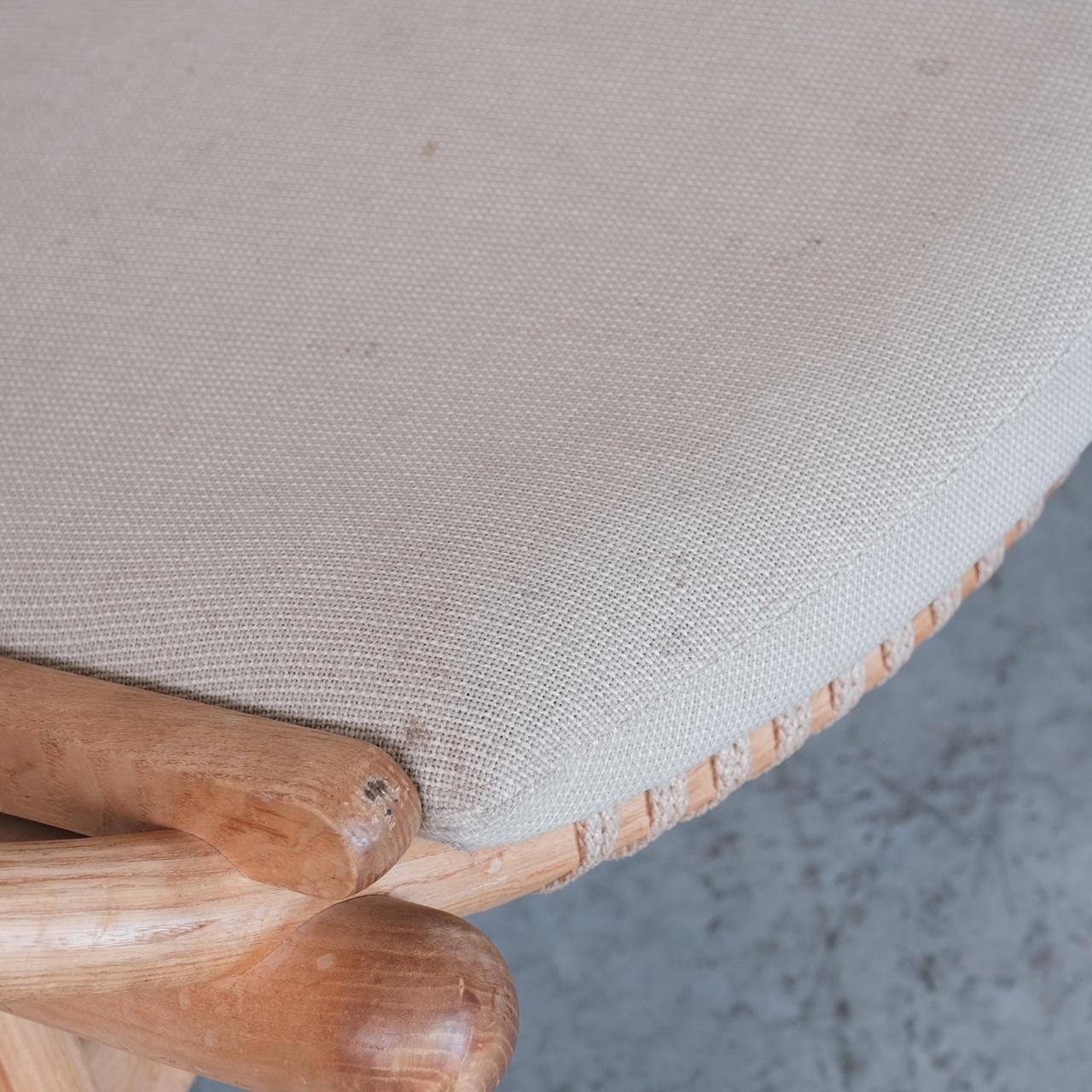 Silla circular danesa de mediados de siglo Hans J. Wegner en venta 5