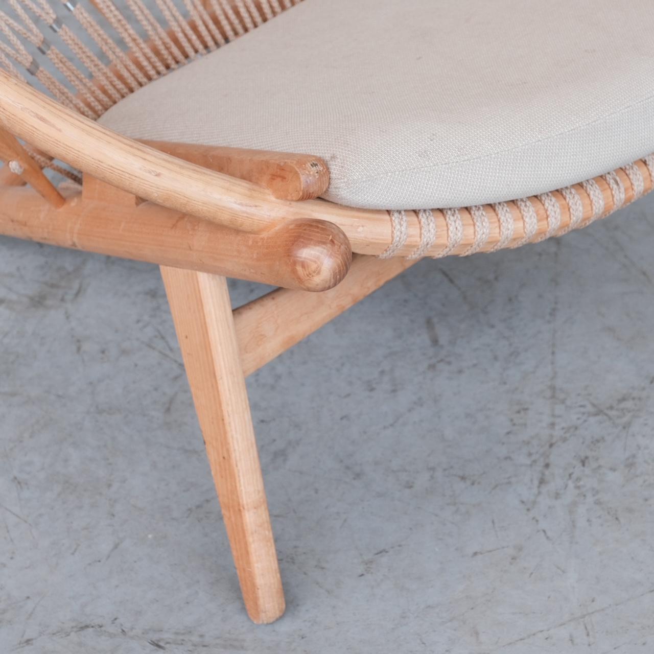 Silla circular danesa de mediados de siglo Hans J. Wegner en venta 2