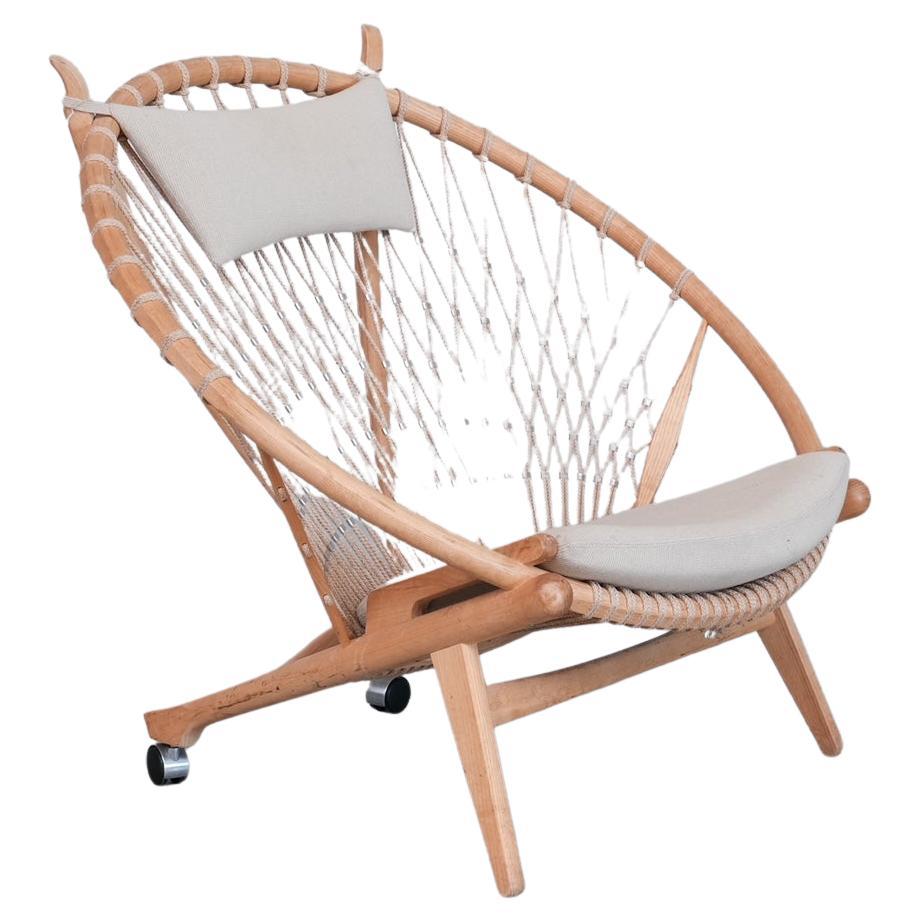Hans J Wegner Danish Mid-Century Circle Chair For Sale