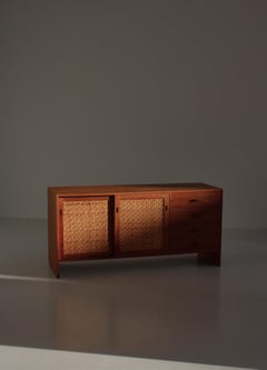 Hans J. Wegner Danish Modern Cabinet in Teak and Rattan Cane "System RY", 1960s