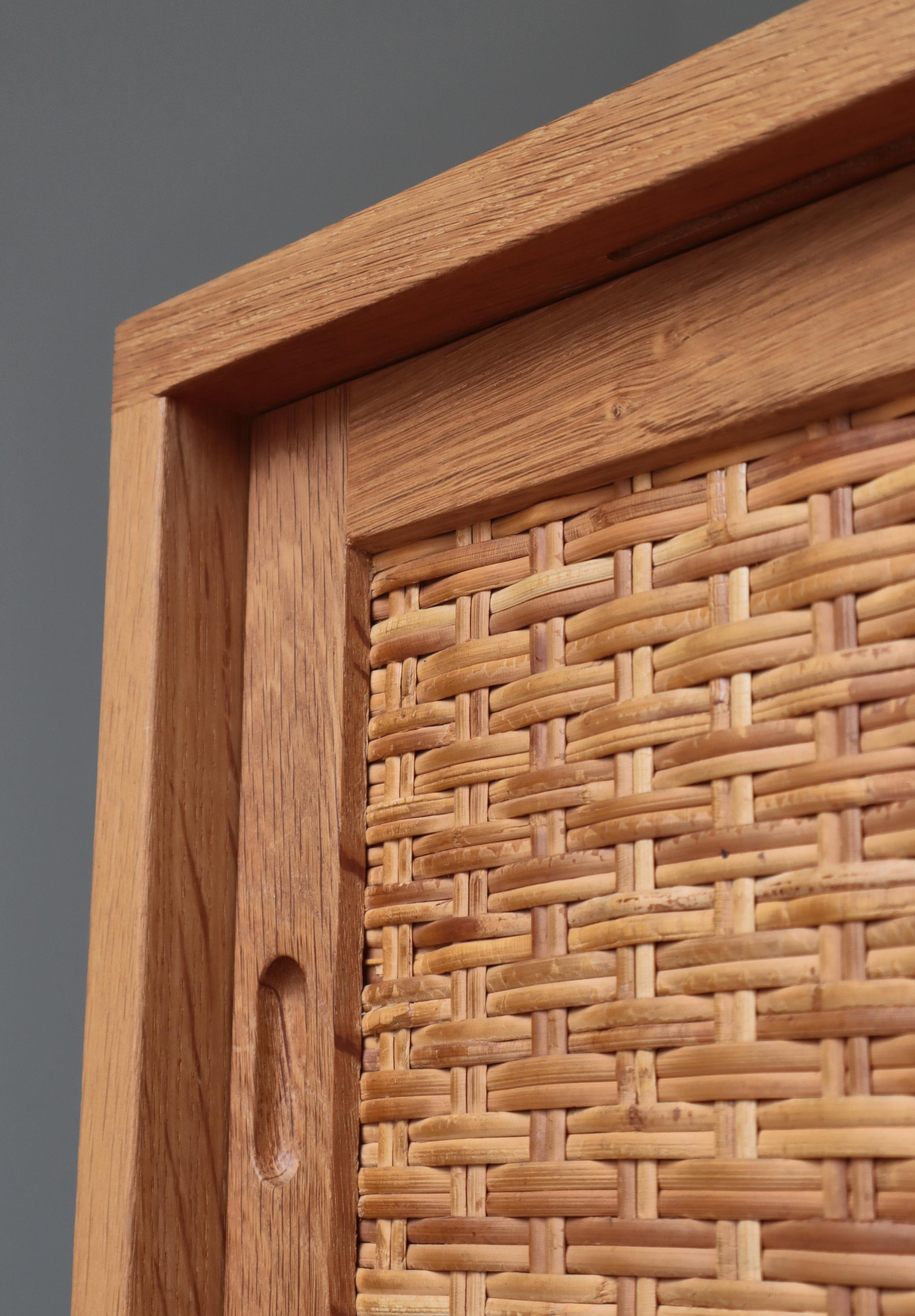 Hans J. Wegner Danish Modern Sideboard in Oak and Rattan Model 