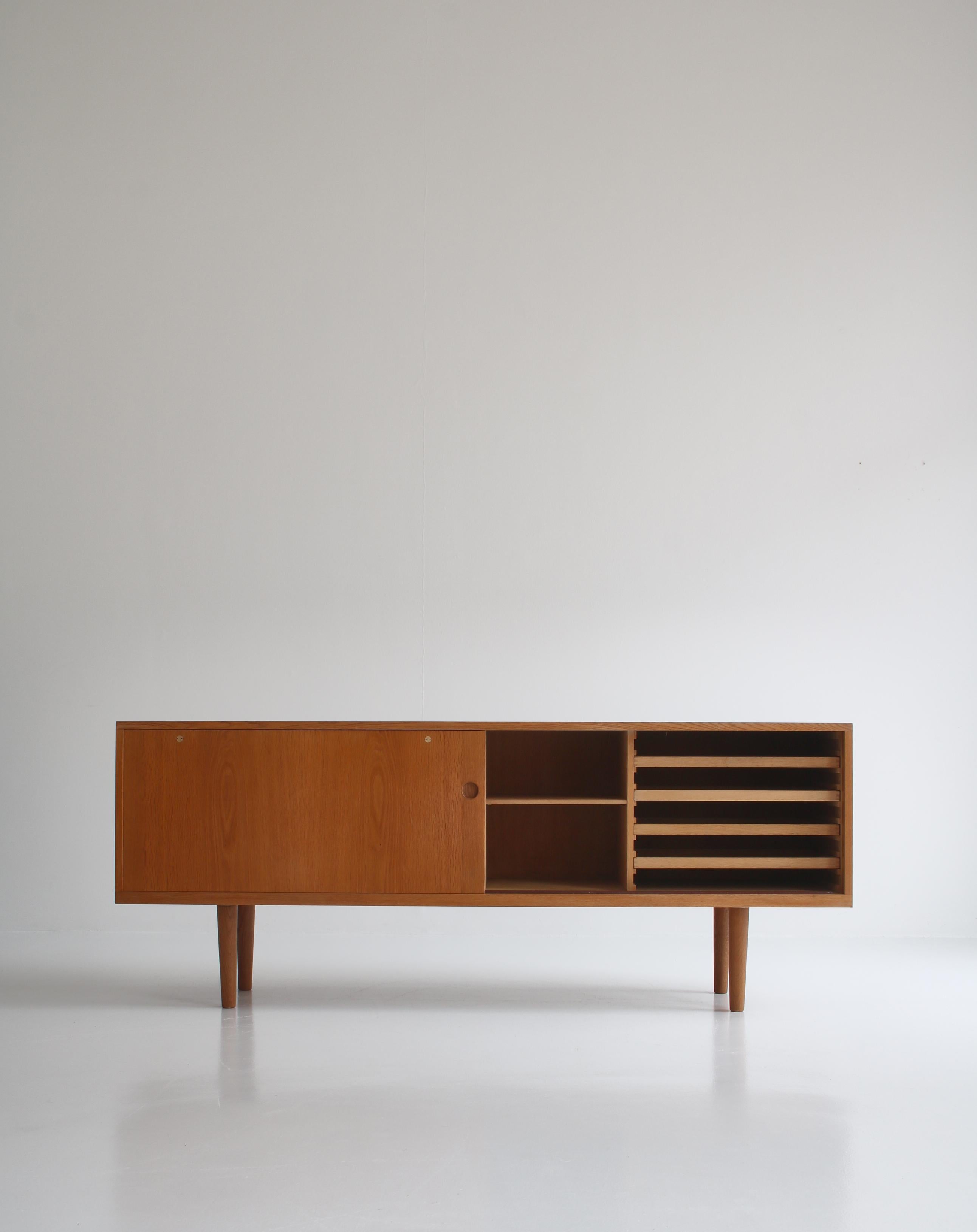 Scandinavian Modern Hans J. Wegner Danish Modern Sideboard in Oak Model 