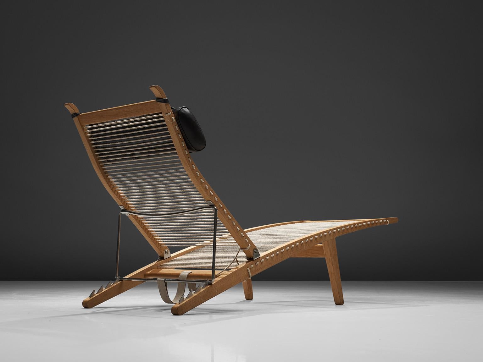 Hans J. Wegner Deck Chair 'PP524' In Good Condition In Waalwijk, NL