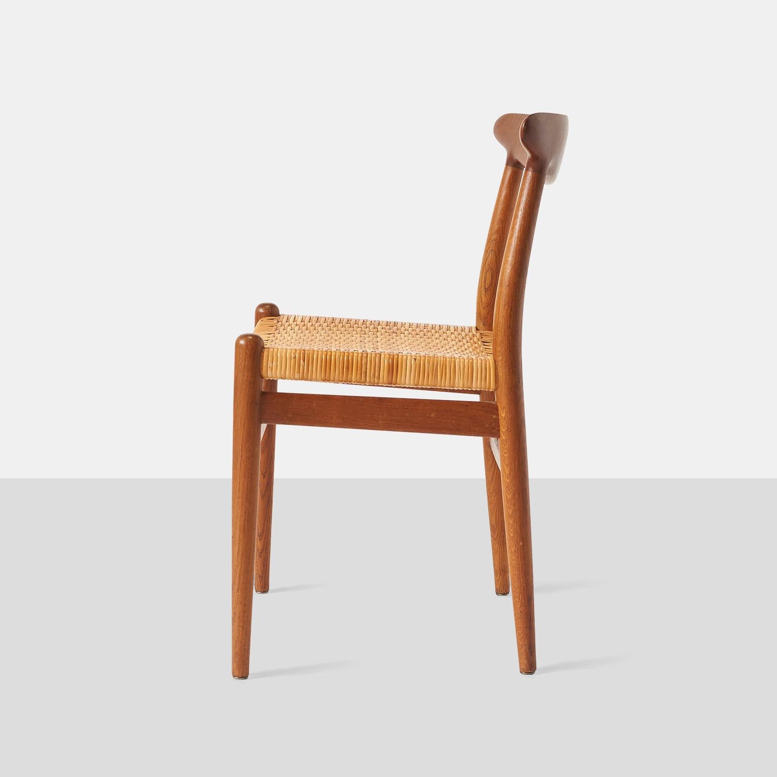 Danish Set of Five Hans J Wegner W2 Chairs For Sale