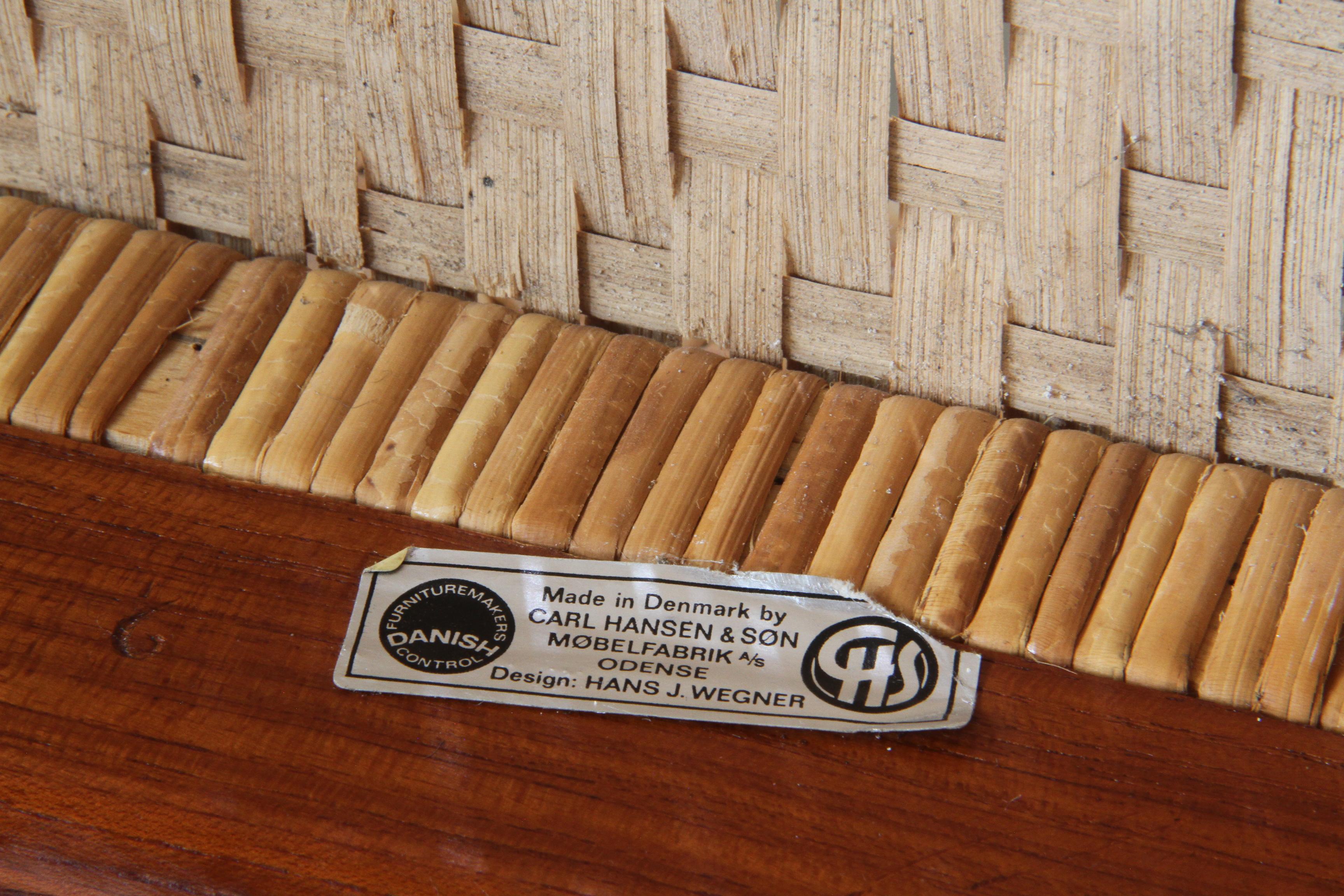 Hans J. Wegner Dining Chairs in Teak Model CH-31 by Carl Hansen & Søn in vendita 5