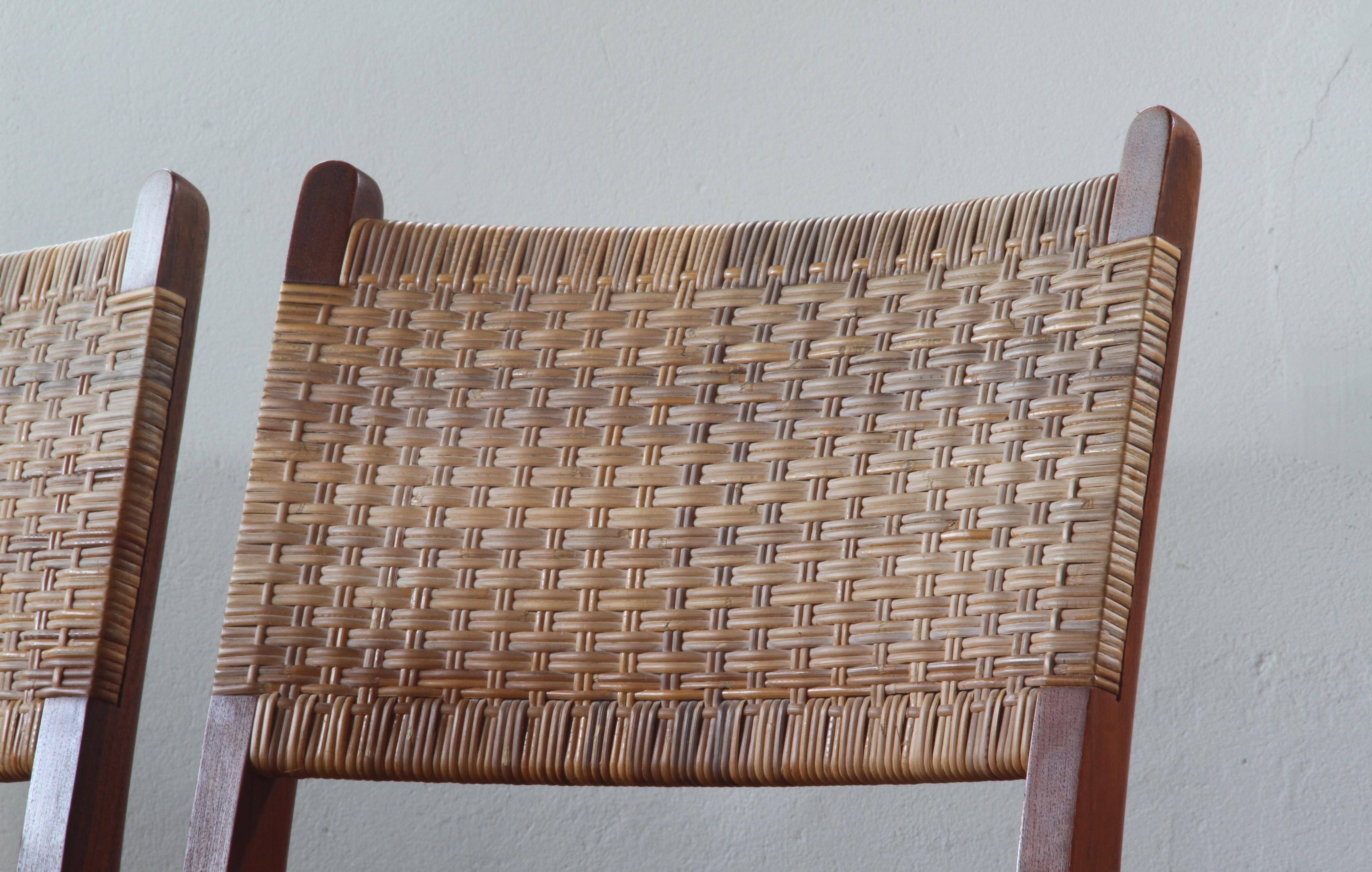 Hans J. Wegner Dining Chairs in Teak Model CH-31 by Carl Hansen & Søn In condizioni buone in vendita a Store Heddinge, DK